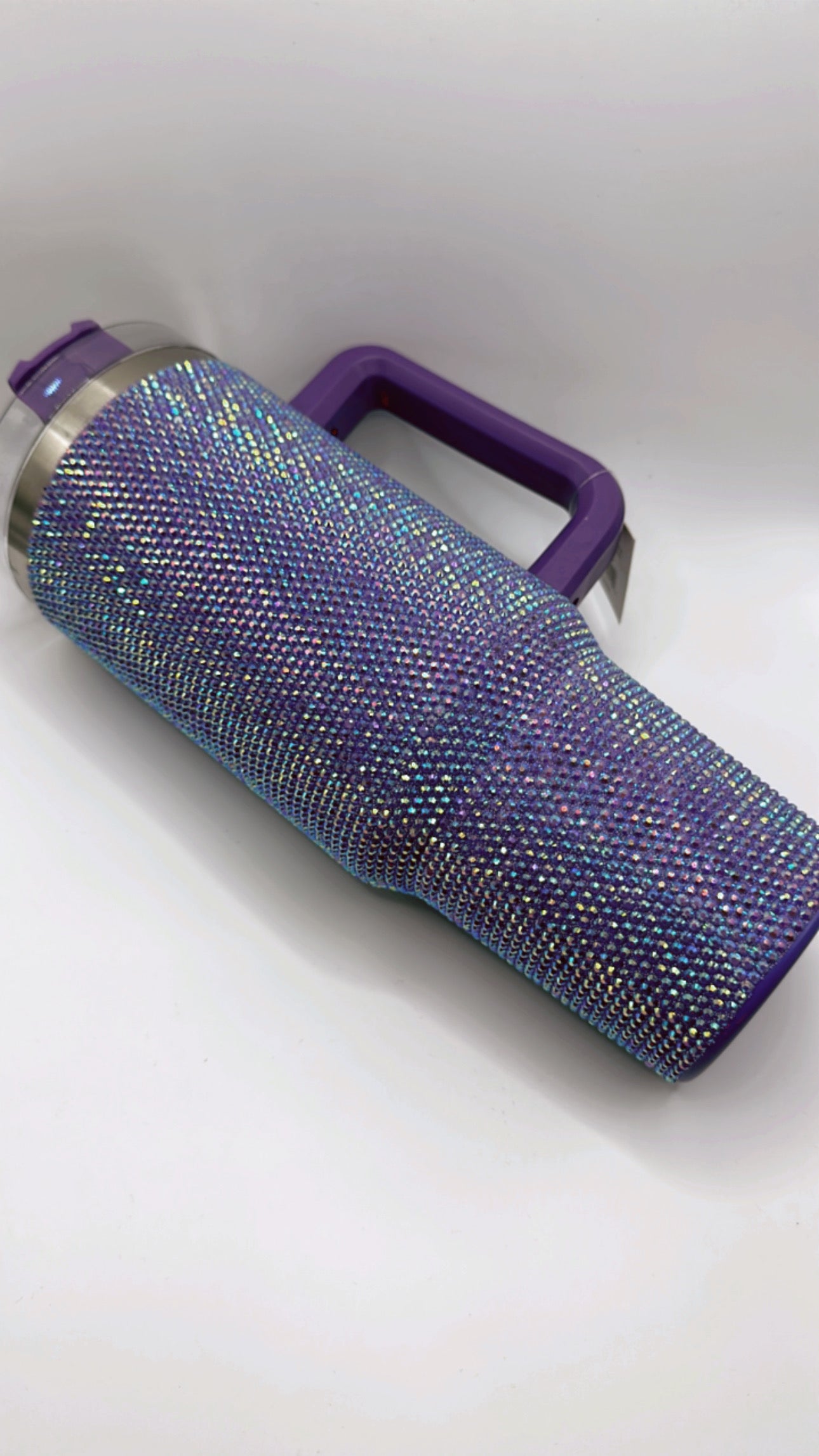Purple Rhinestone Tumbler