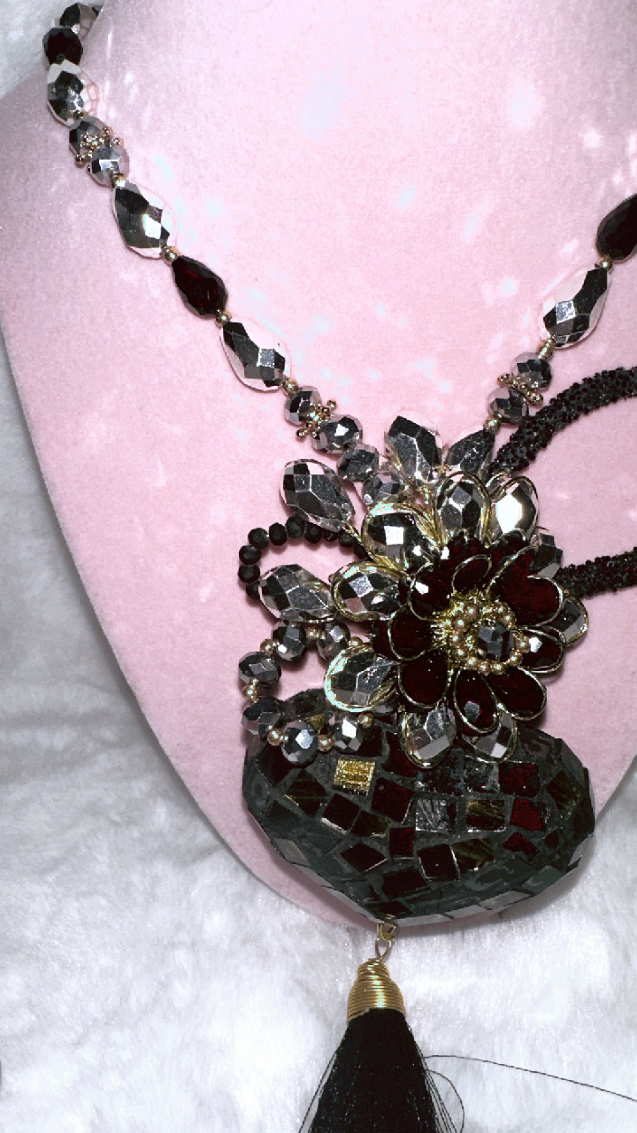 Corazon vitral necklace