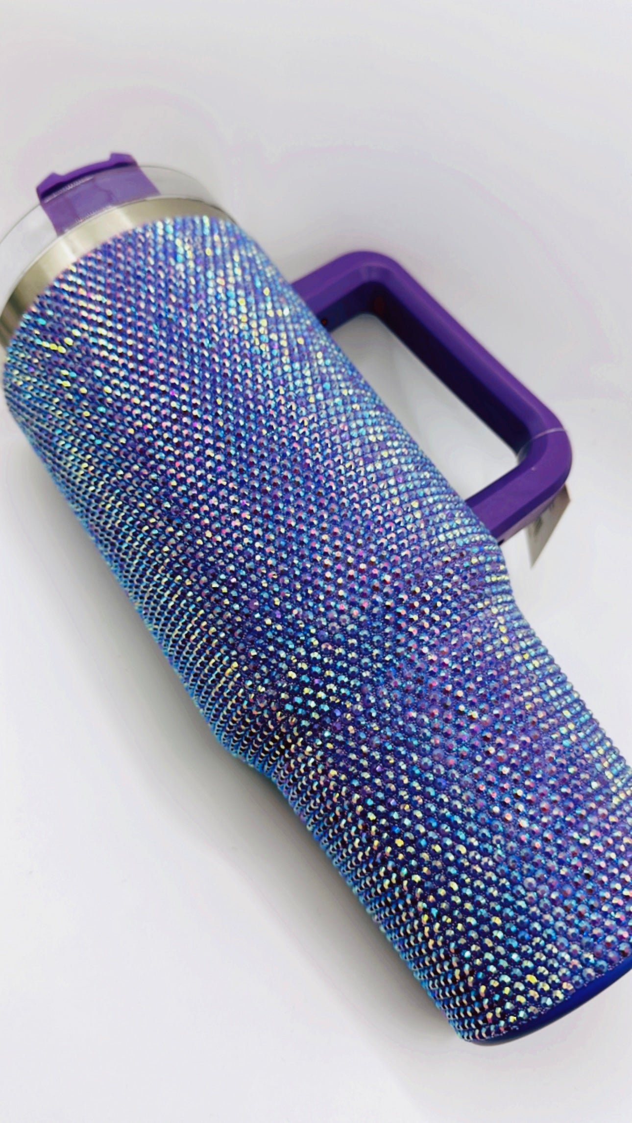 Purple Rhinestone Tumbler