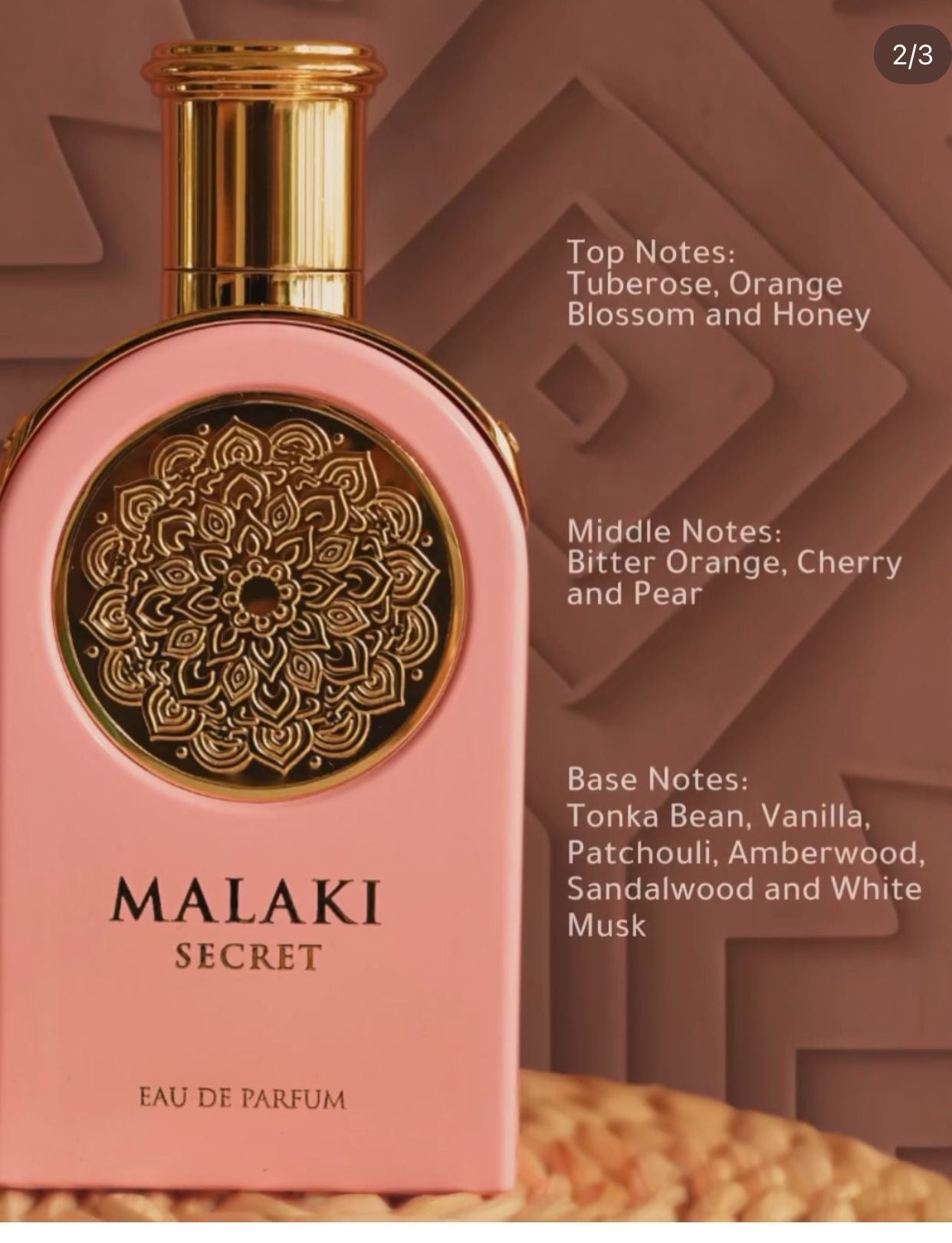 Malaki Secret EDP Perfume By Sahari 3.4oz / 100ml