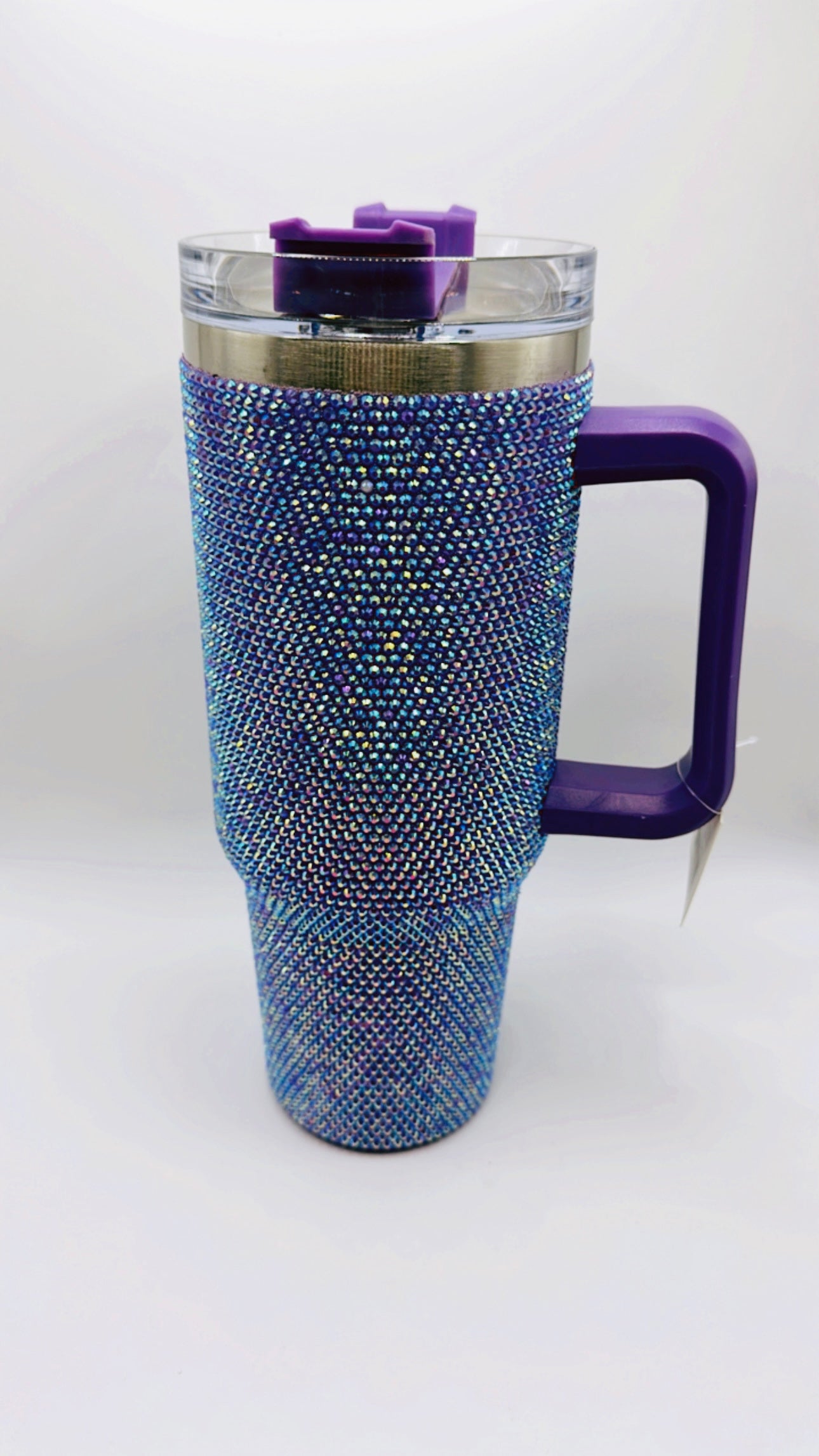 Purple Rhinestone Tumbler