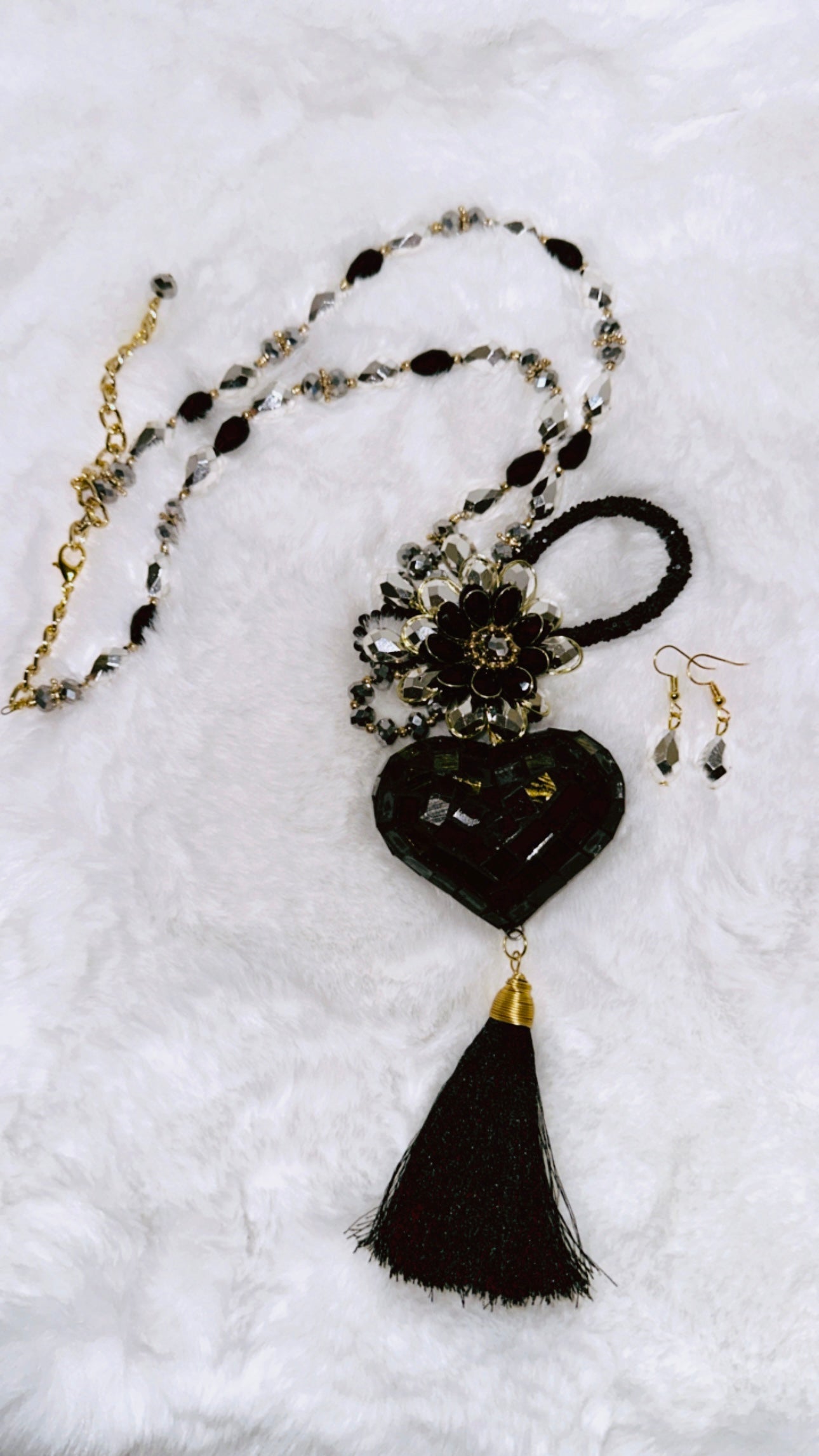Corazon vitral necklace