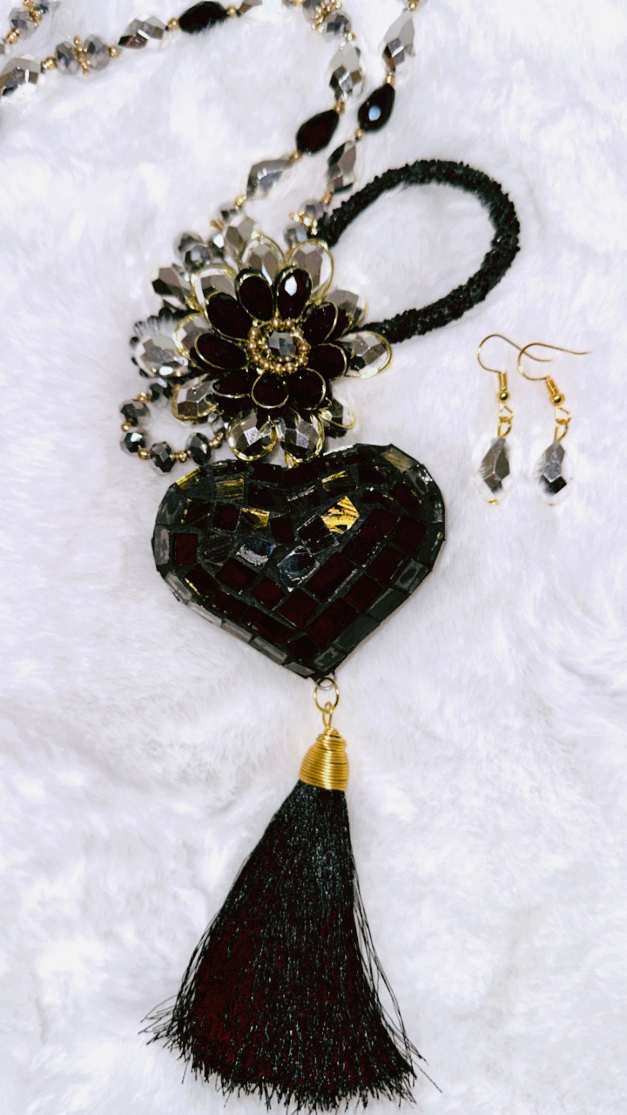 Corazon vitral necklace