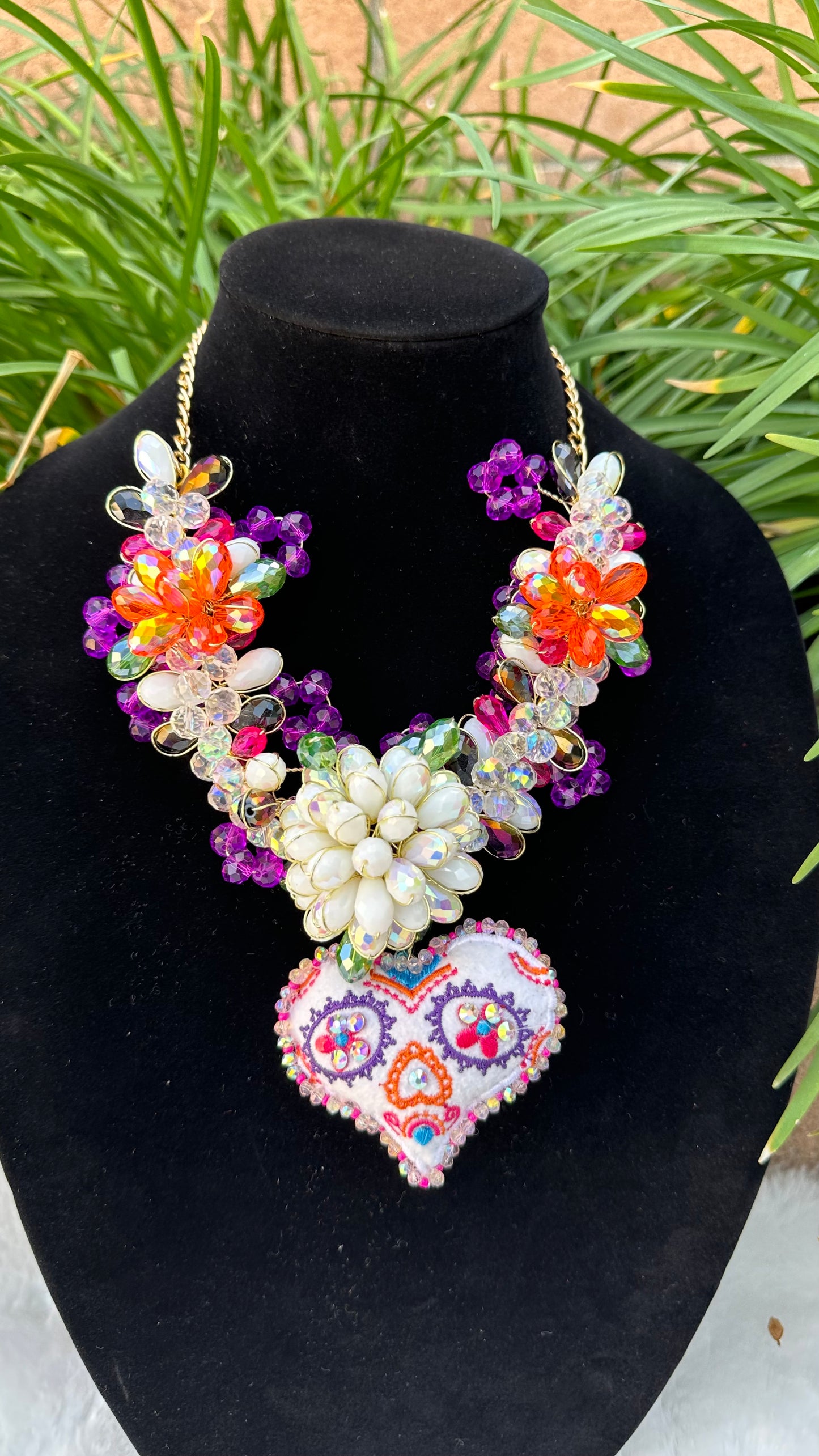 Pillow Heart Necklace