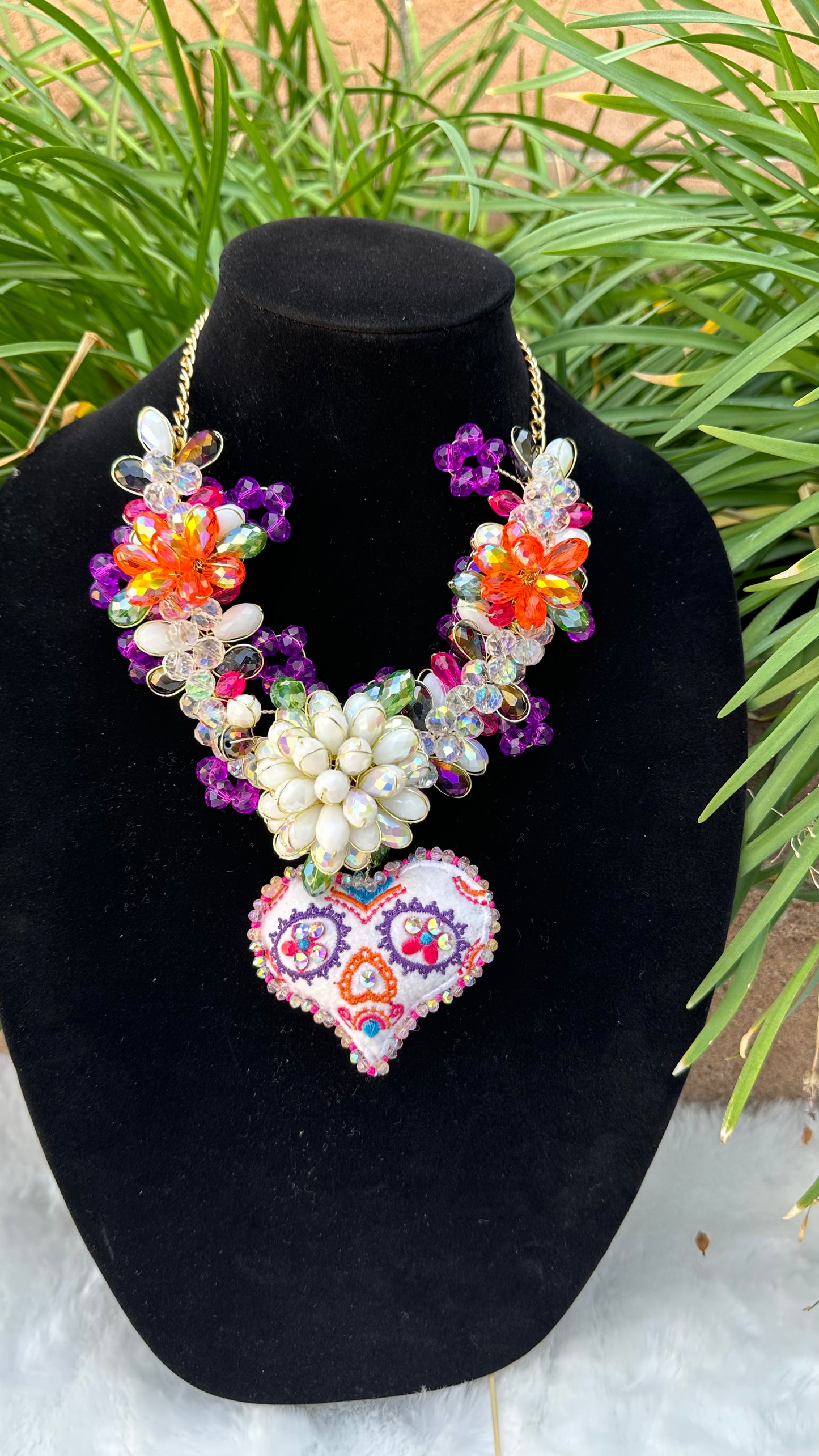 Pillow Heart Necklace