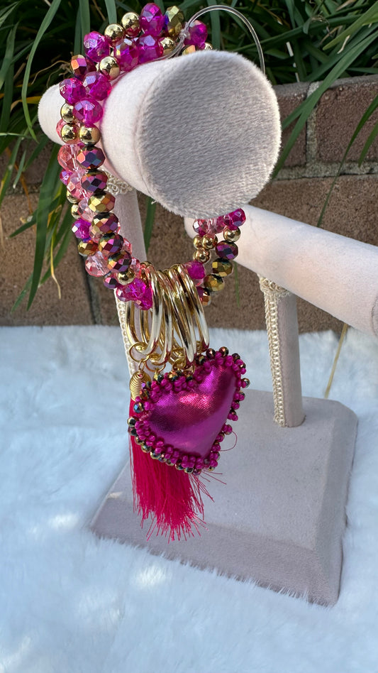 Fuchsia Fin de Semana Bracelet Set