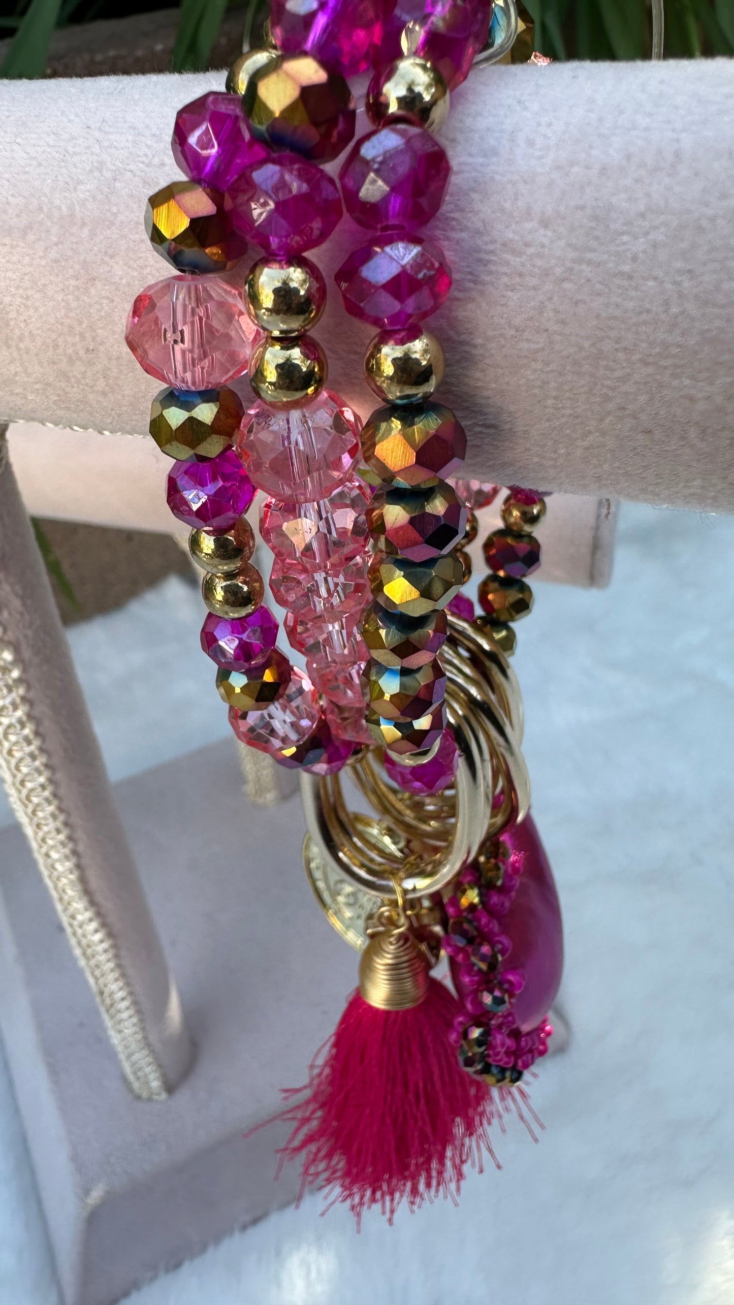 Fuchsia Fin de Semana Bracelet Set