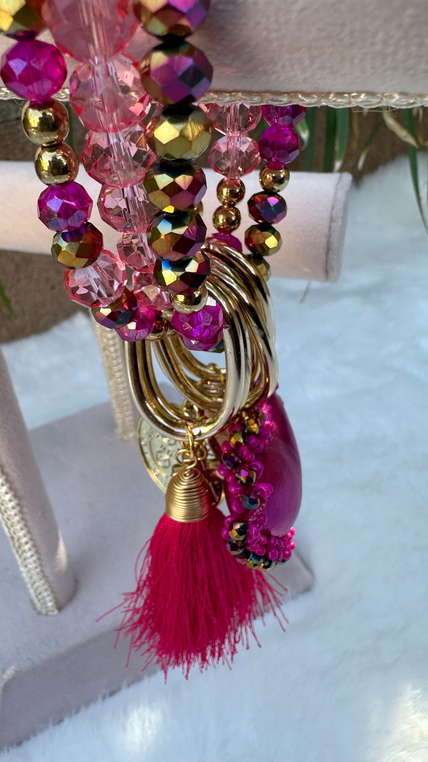 Fuchsia Fin de Semana Bracelet Set