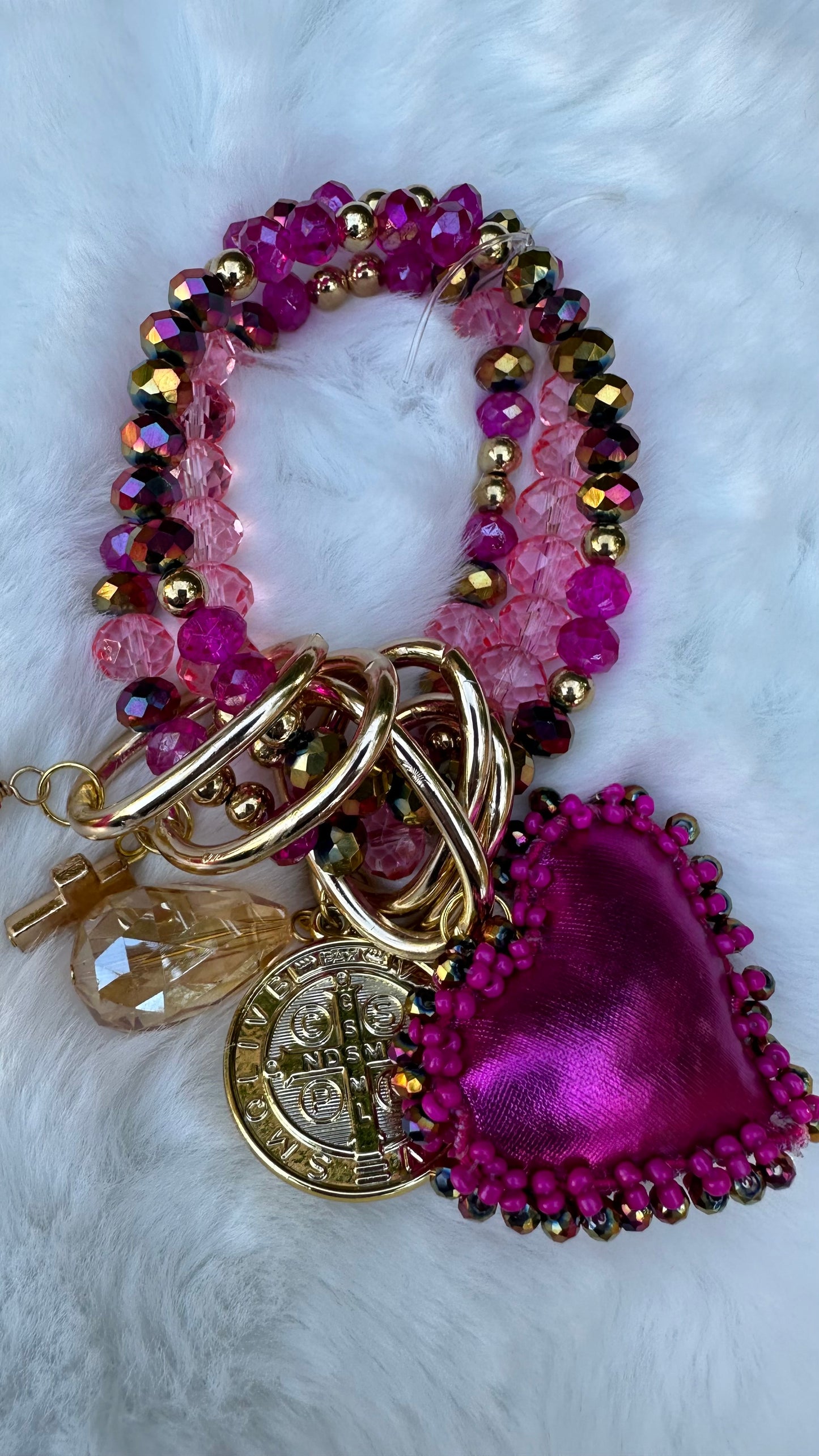 Fuchsia Fin de Semana Bracelet Set