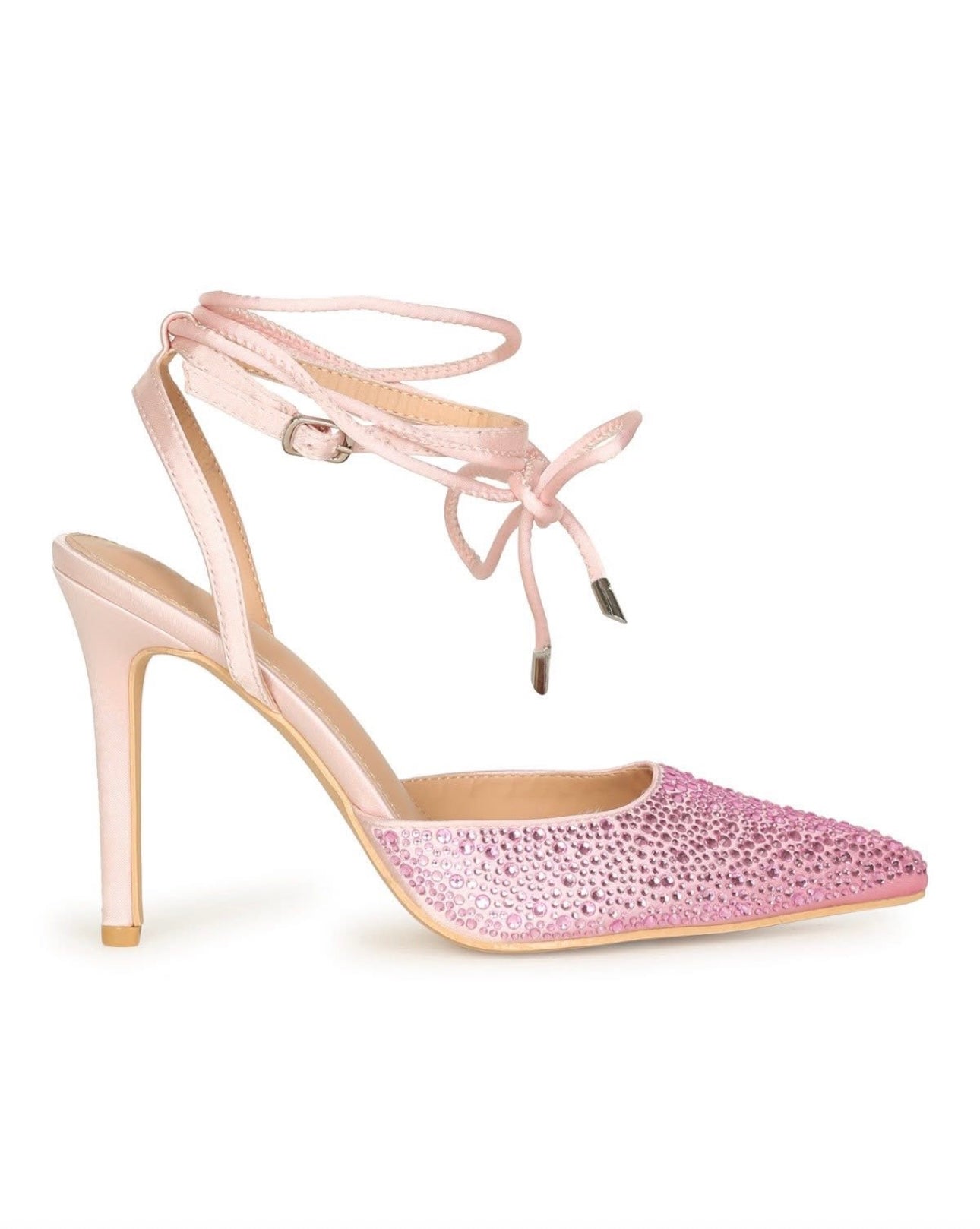 Pink Rhinestone Heels