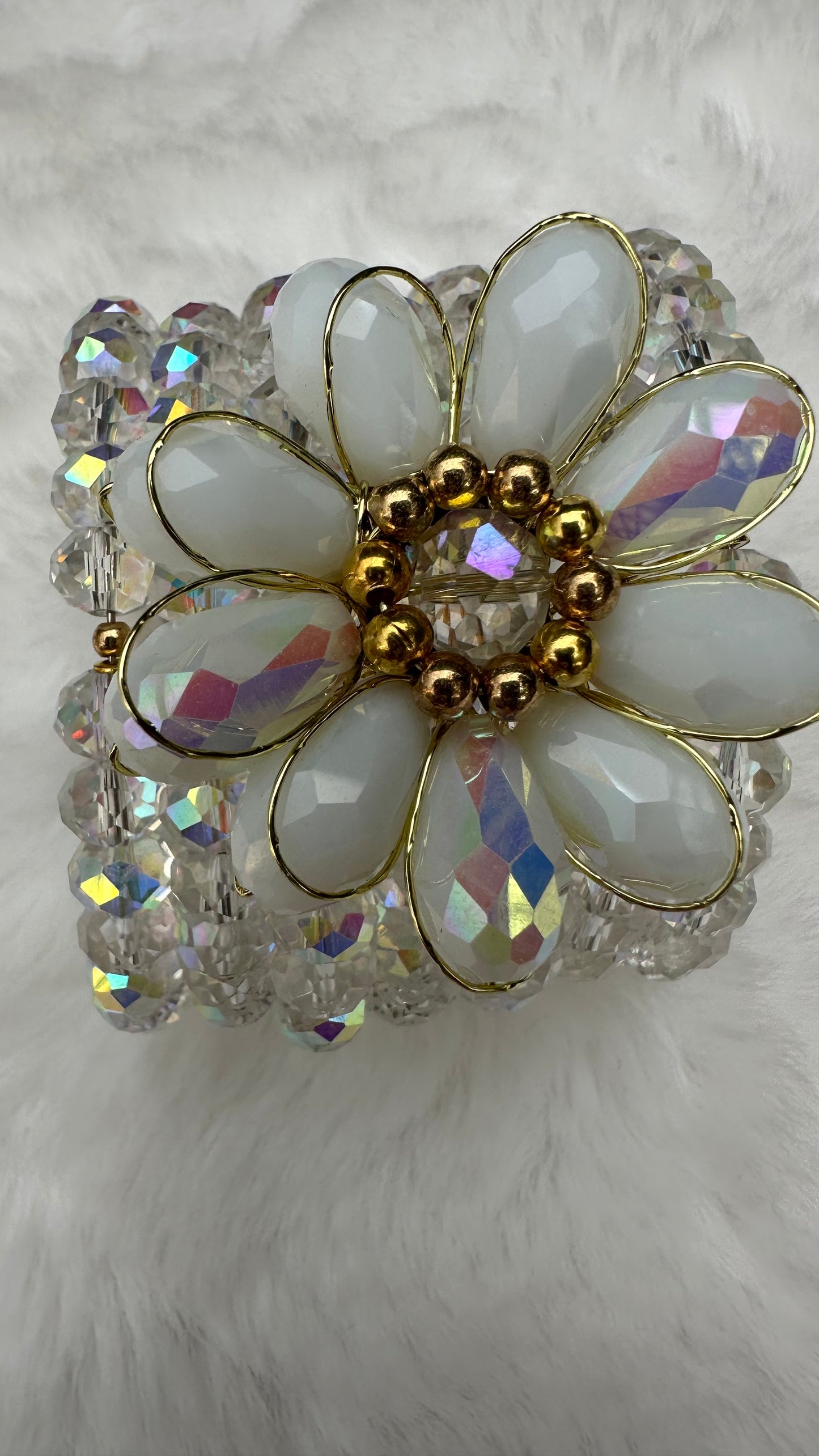 White Flower Bracelet