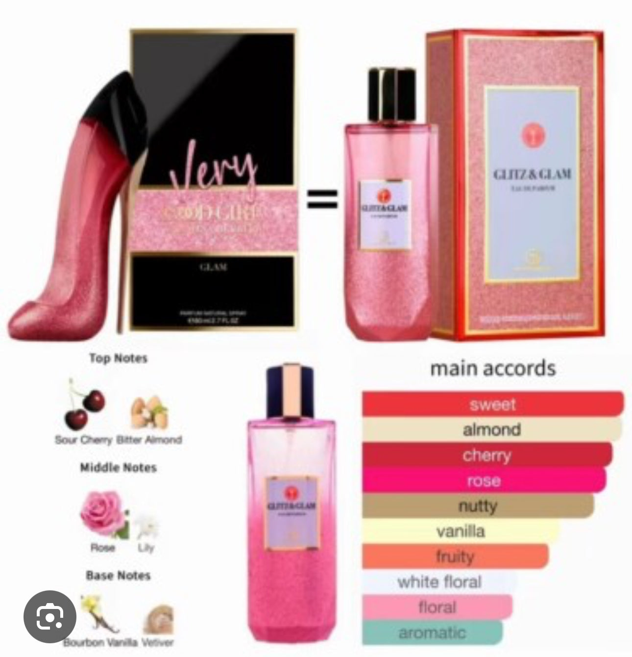 GLITS & GLAM WOMEN EDP - 100 ML (3.4oz) BY GRANDEUR