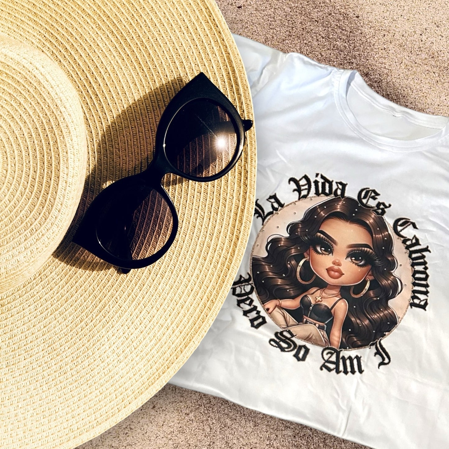 Limited Edition-La vida es cabrona pero so Am I shirt