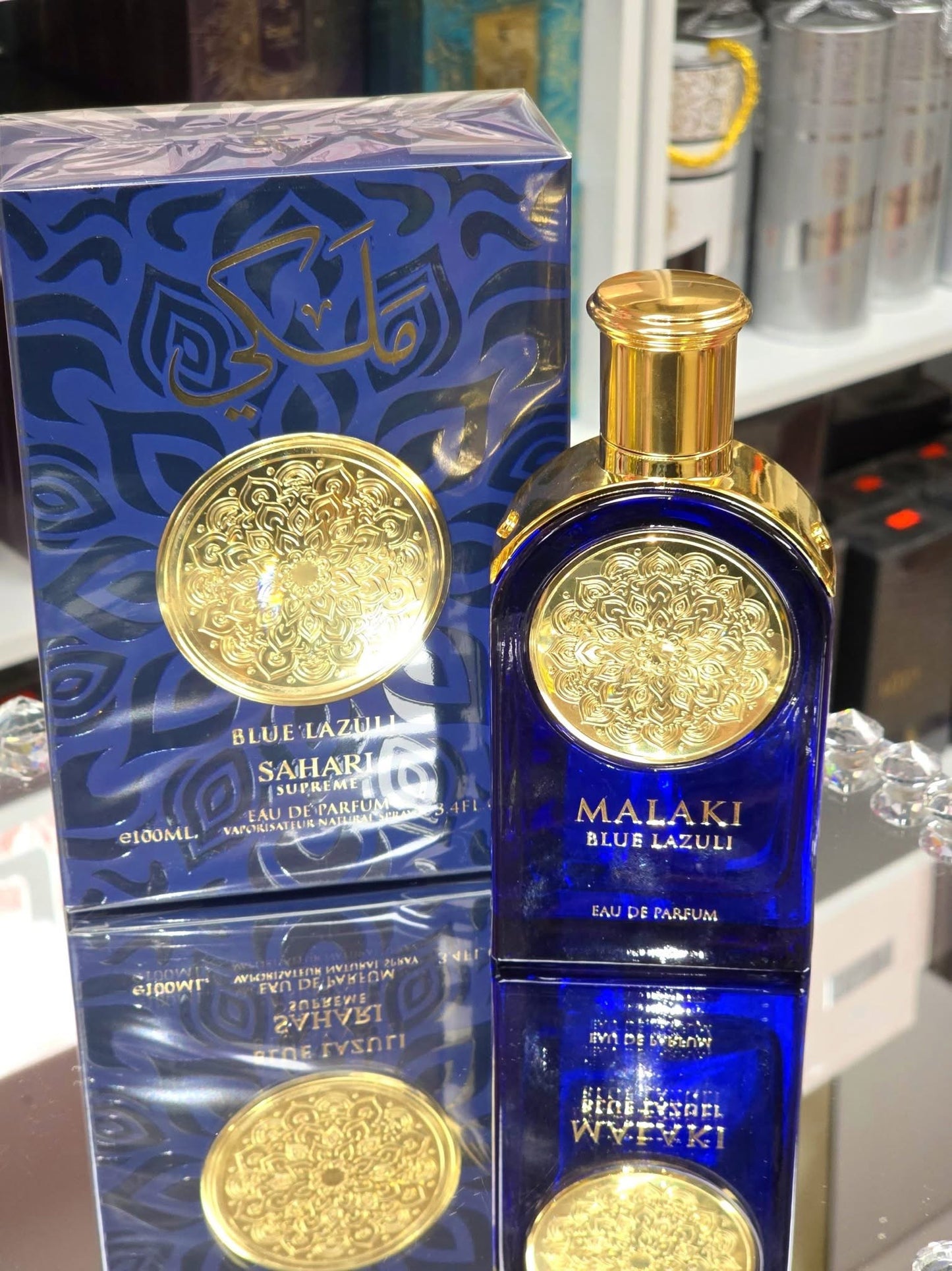 Men Malaki Blue Lazuli By Sahari Eau De Parfum 3.4 FL OZ 100ml Spray