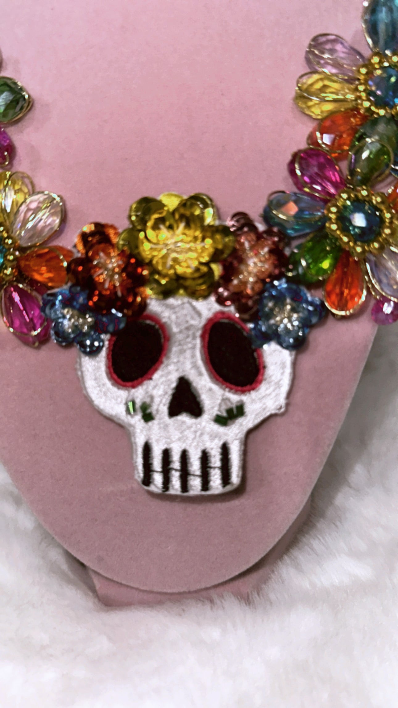Sugar skull necklace