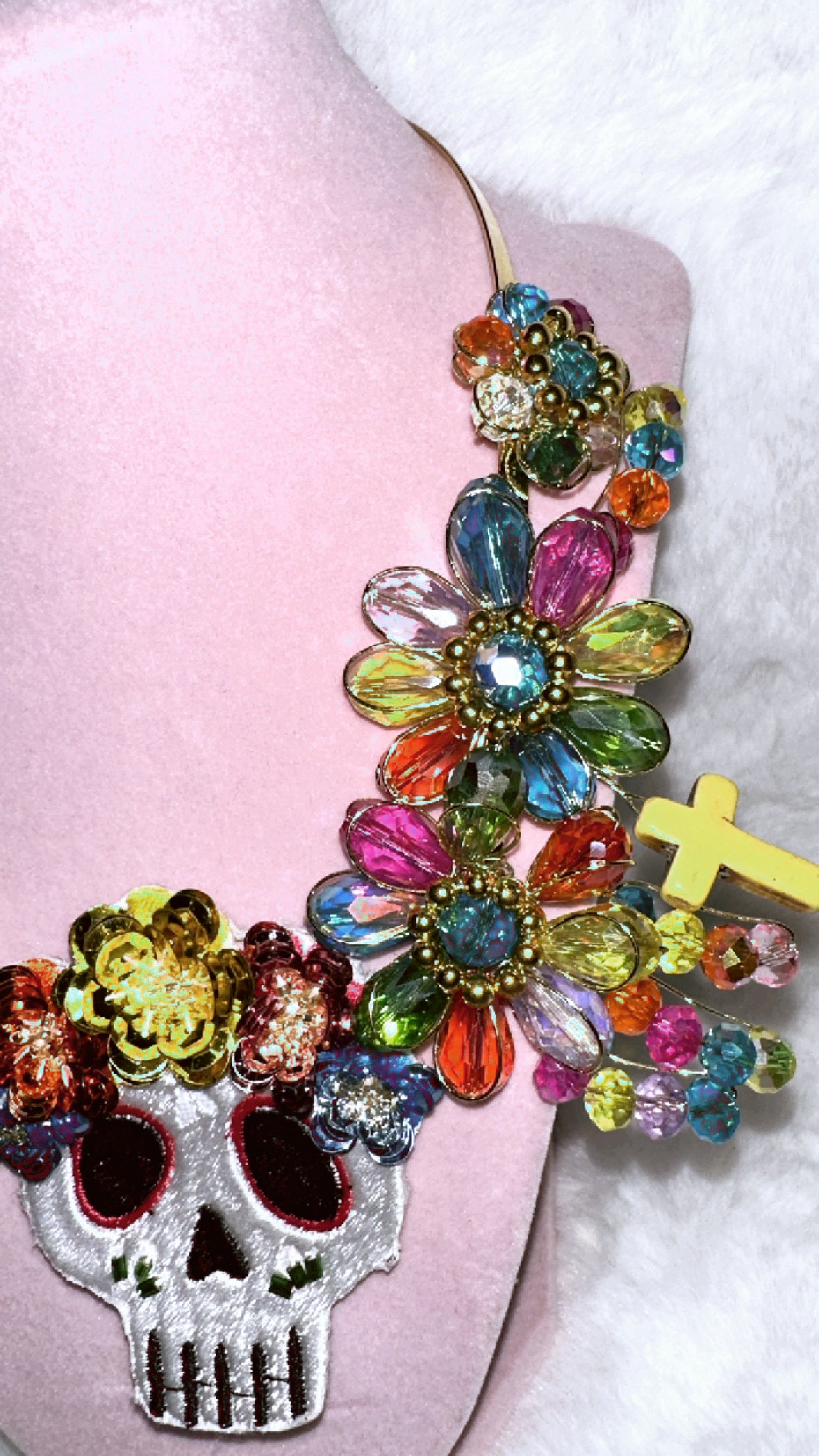 Sugar skull necklace