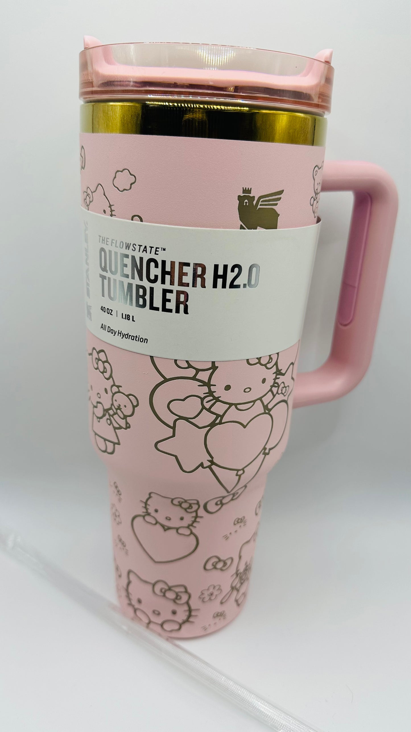 Pink/Gold Hello Kitty Tumbler