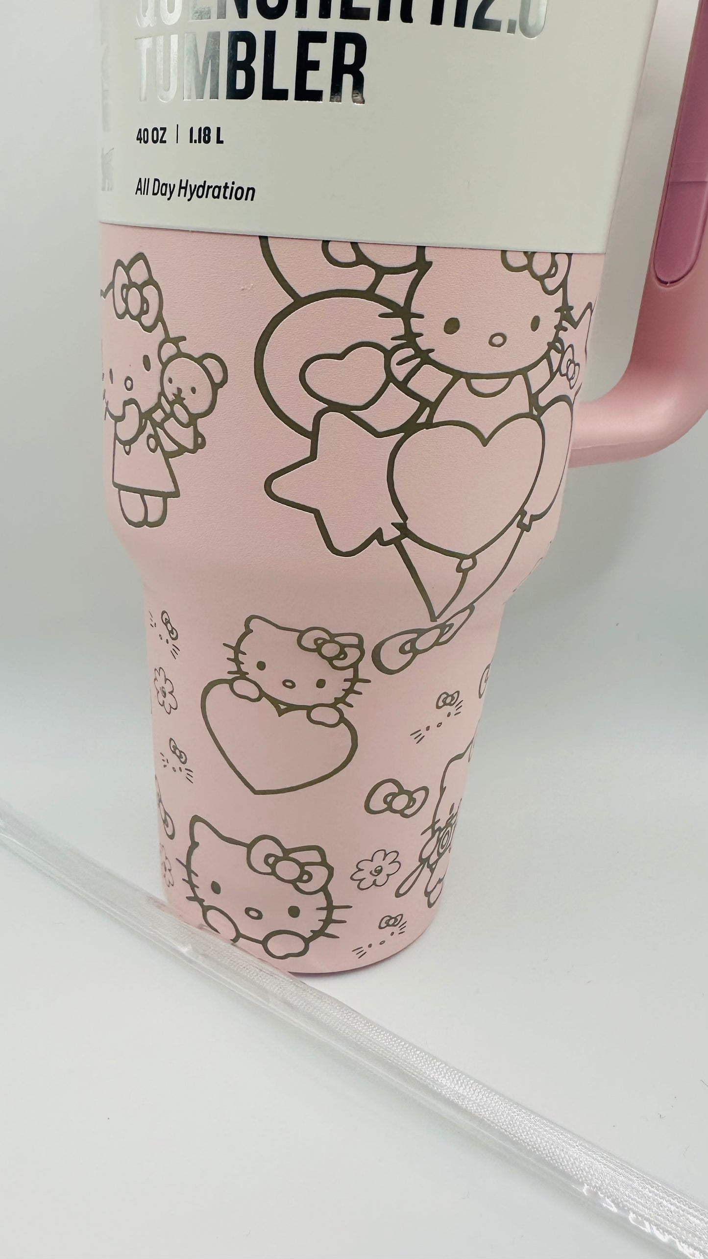 Pink/Gold Hello Kitty Tumbler
