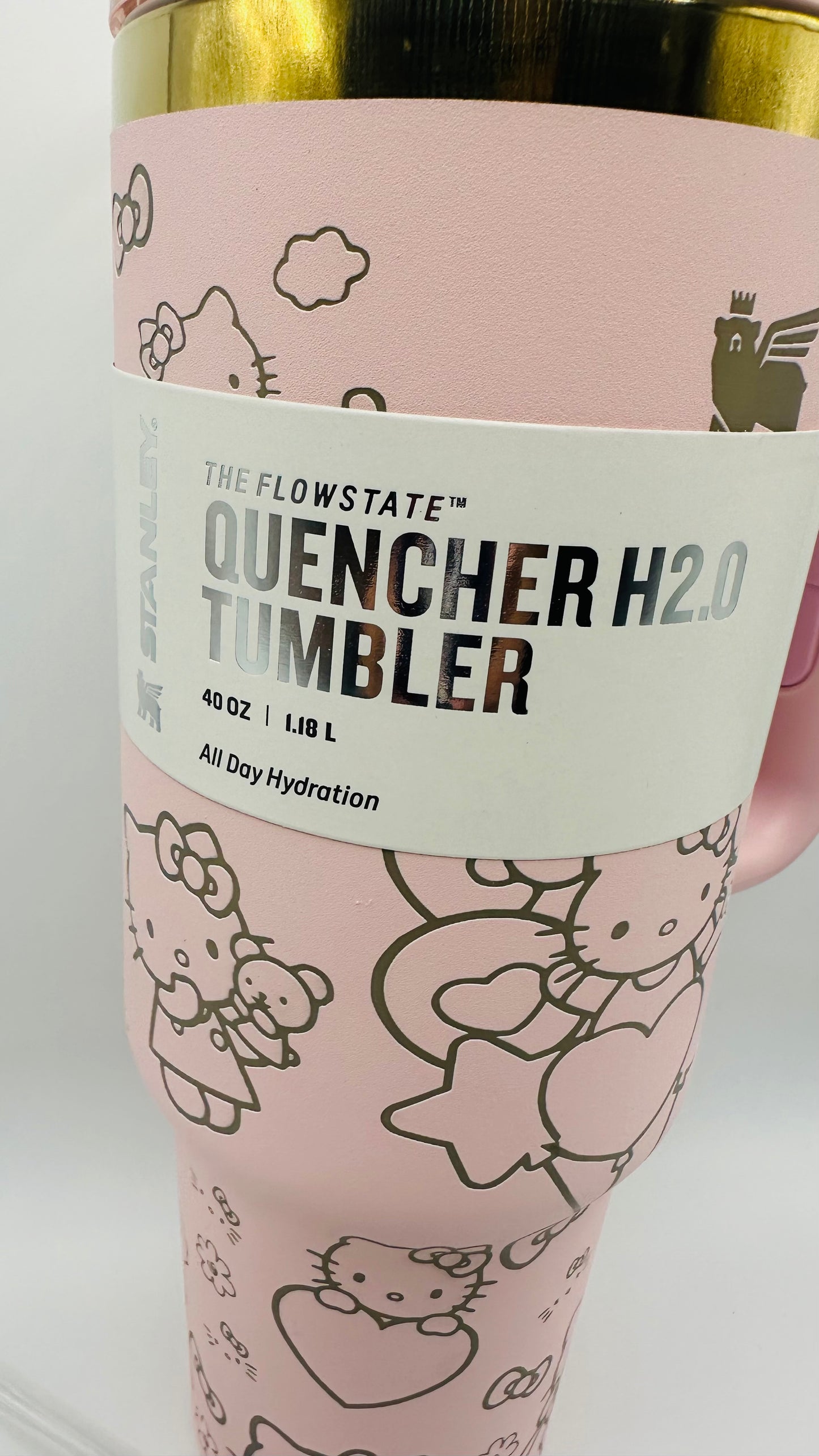 Pink/Gold Hello Kitty Tumbler