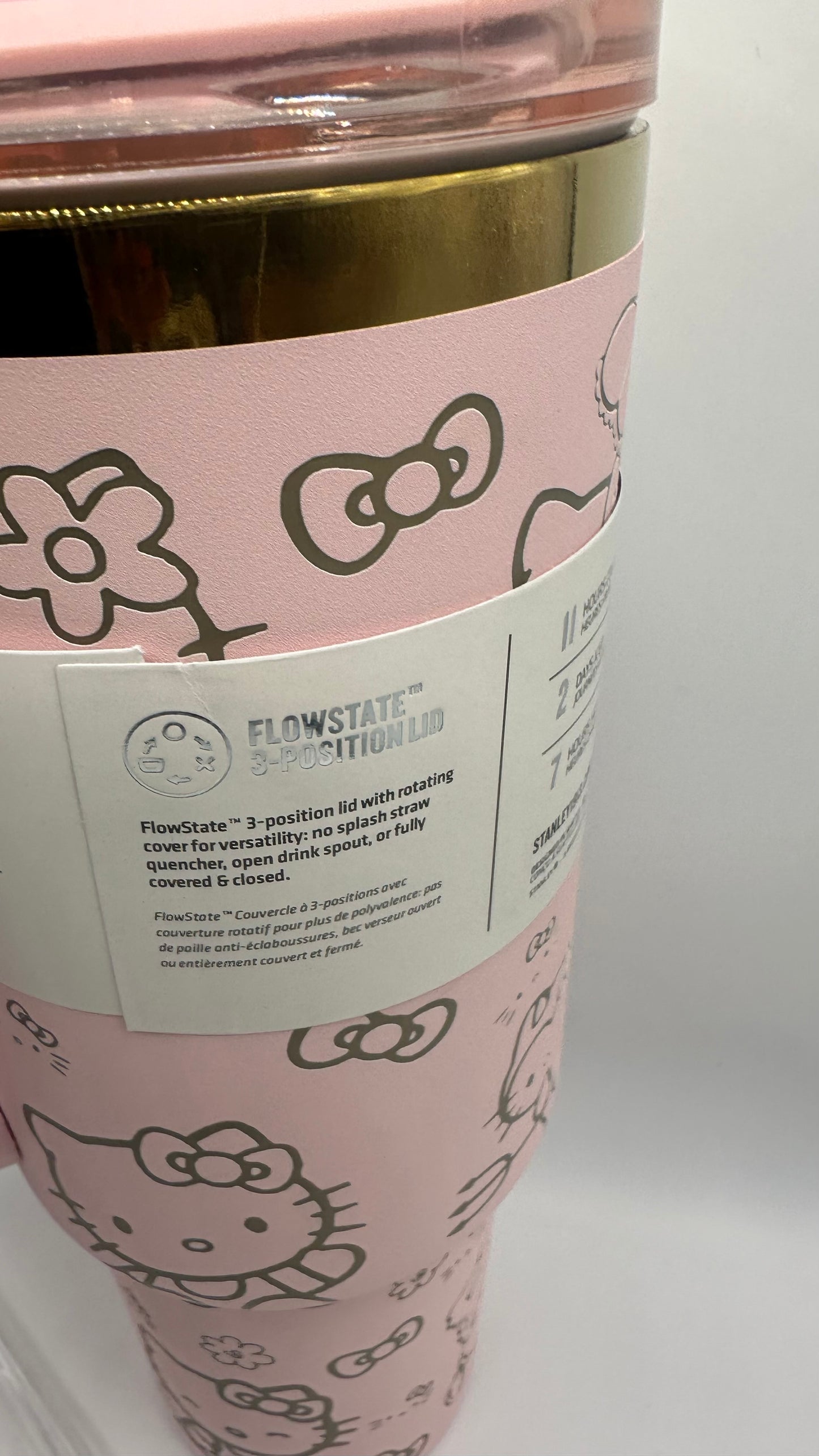 Pink/Gold Hello Kitty Tumbler