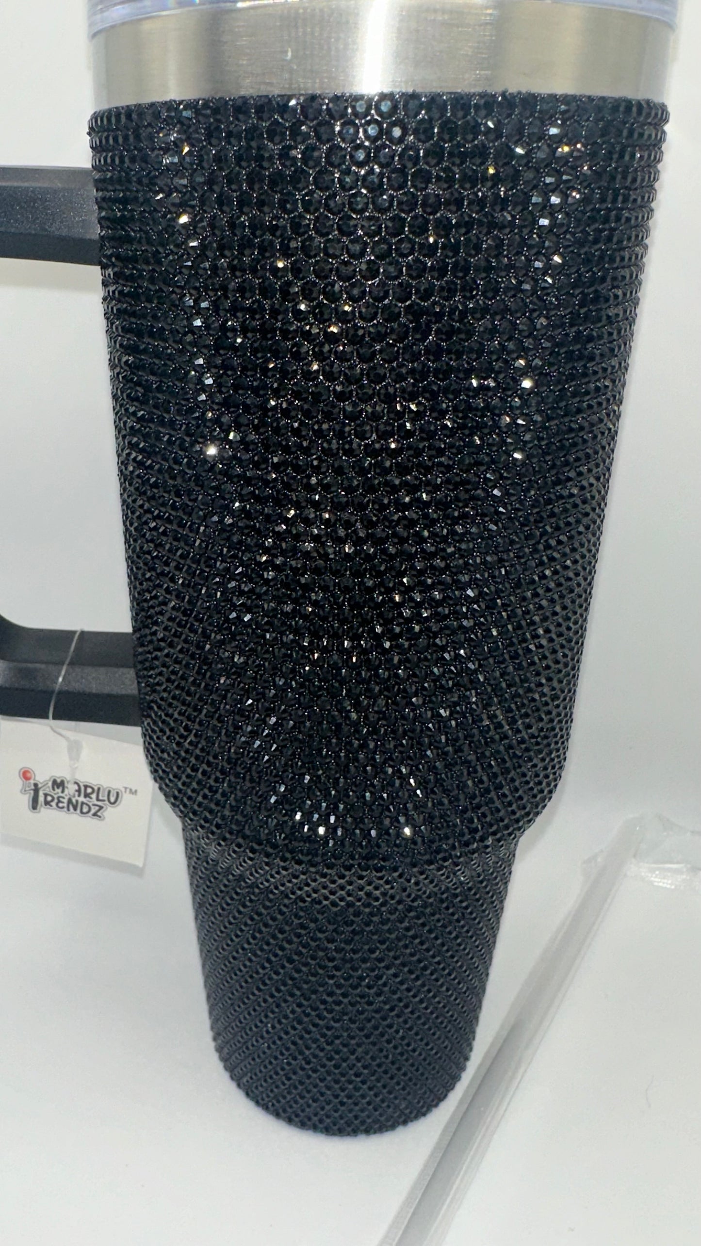 Black Rhinestones Tumbler