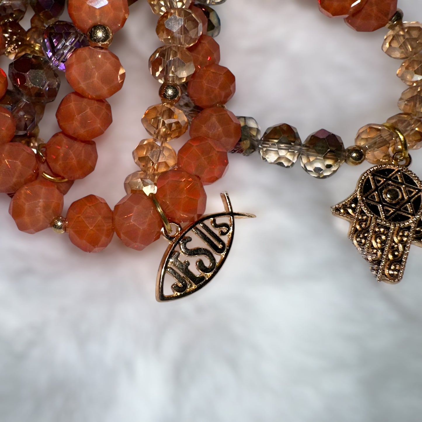 Semanario corazon vitral bracelet