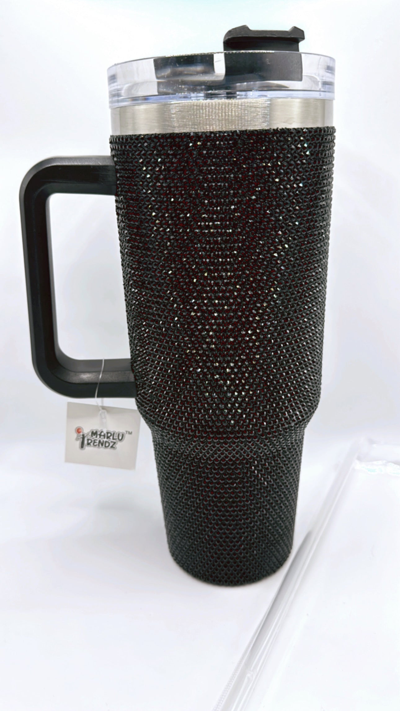 Black Rhinestones Tumbler