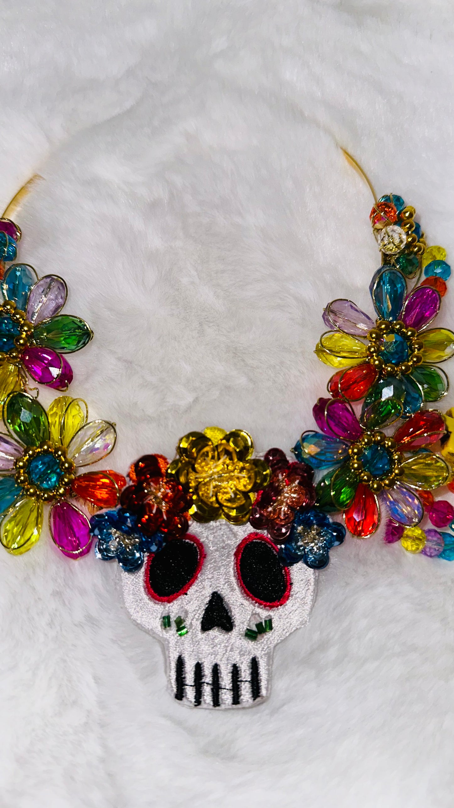 Sugar skull necklace
