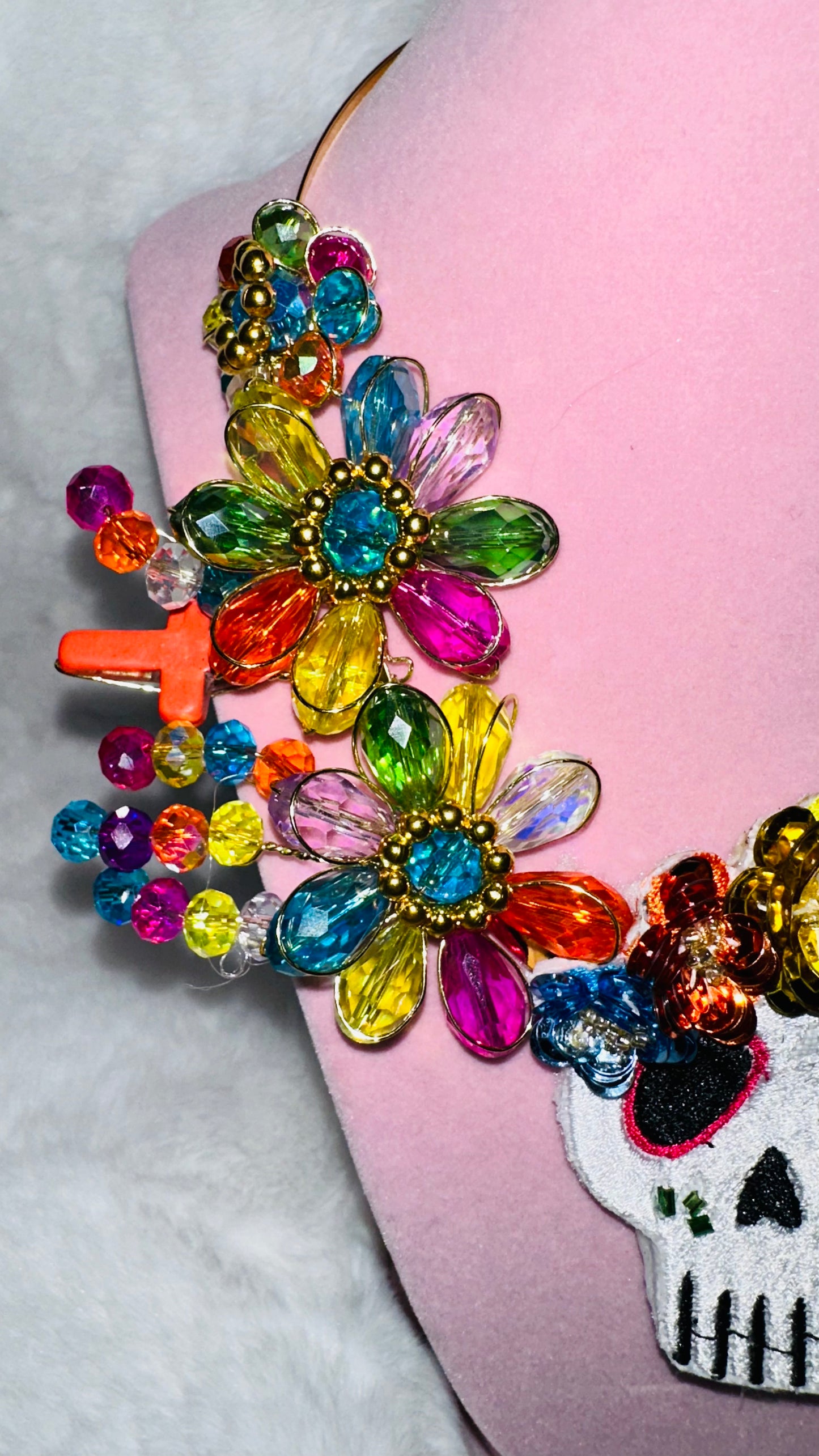 Sugar skull necklace