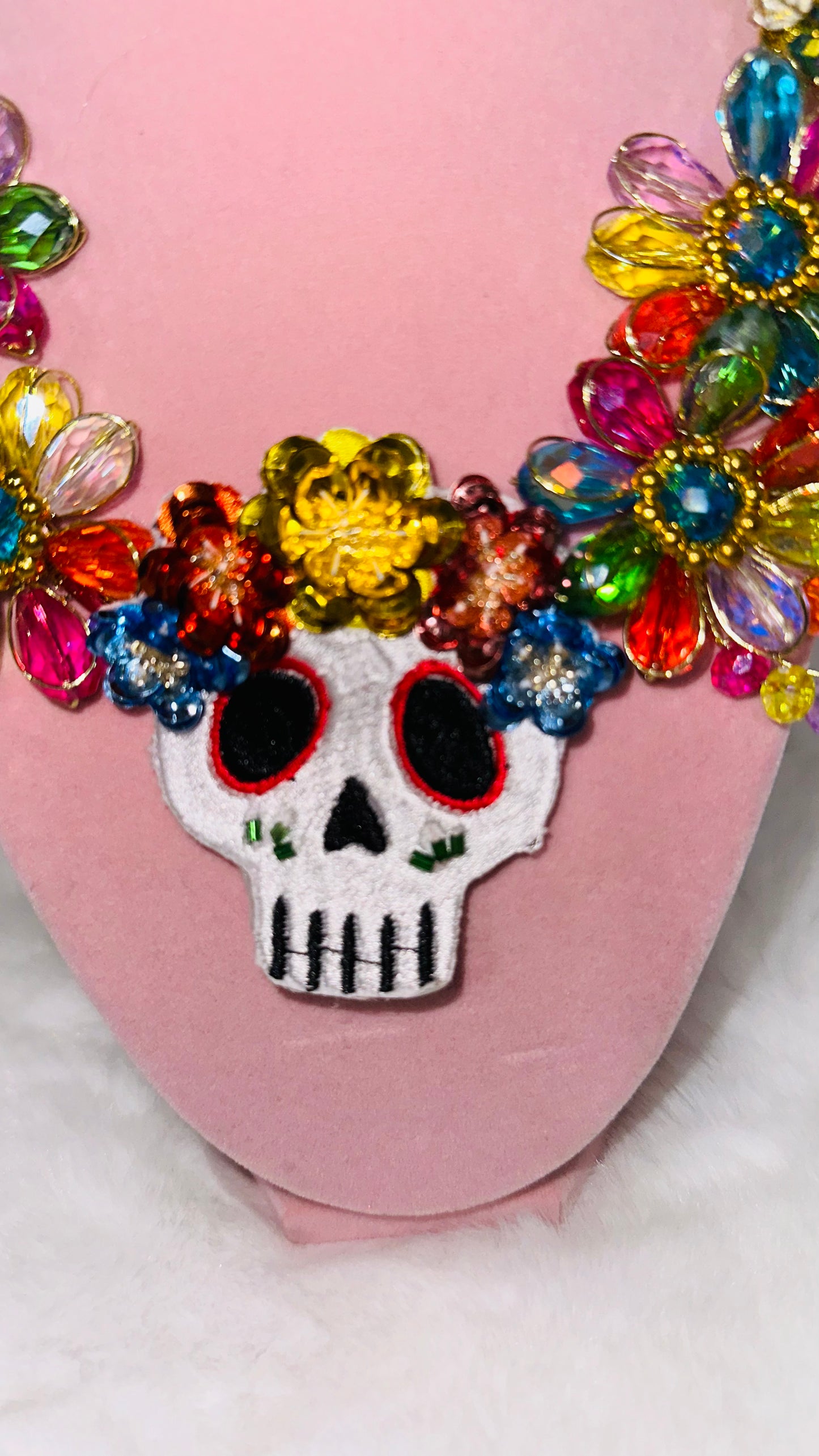 Sugar skull necklace