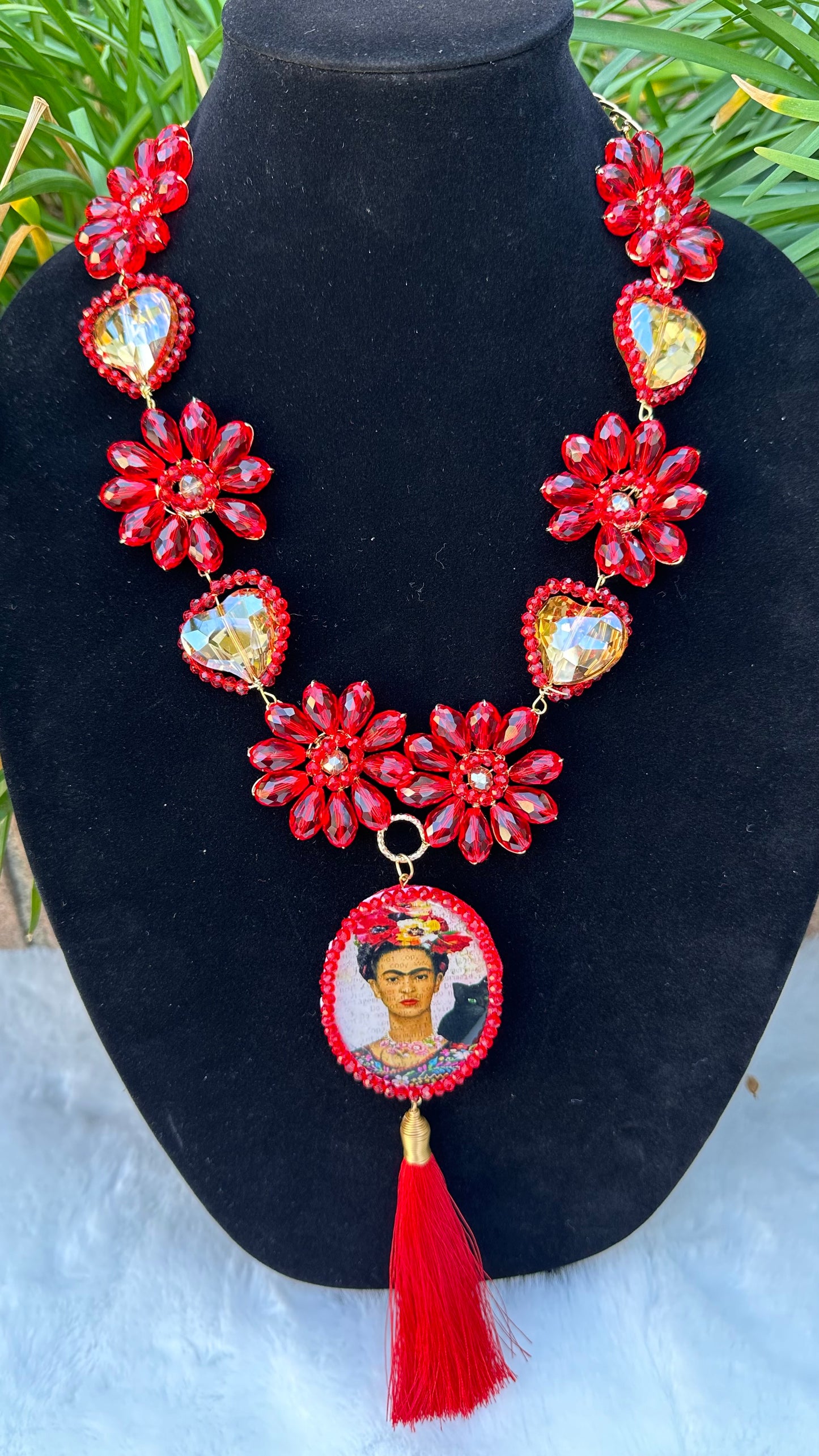 Red Frida Necklace