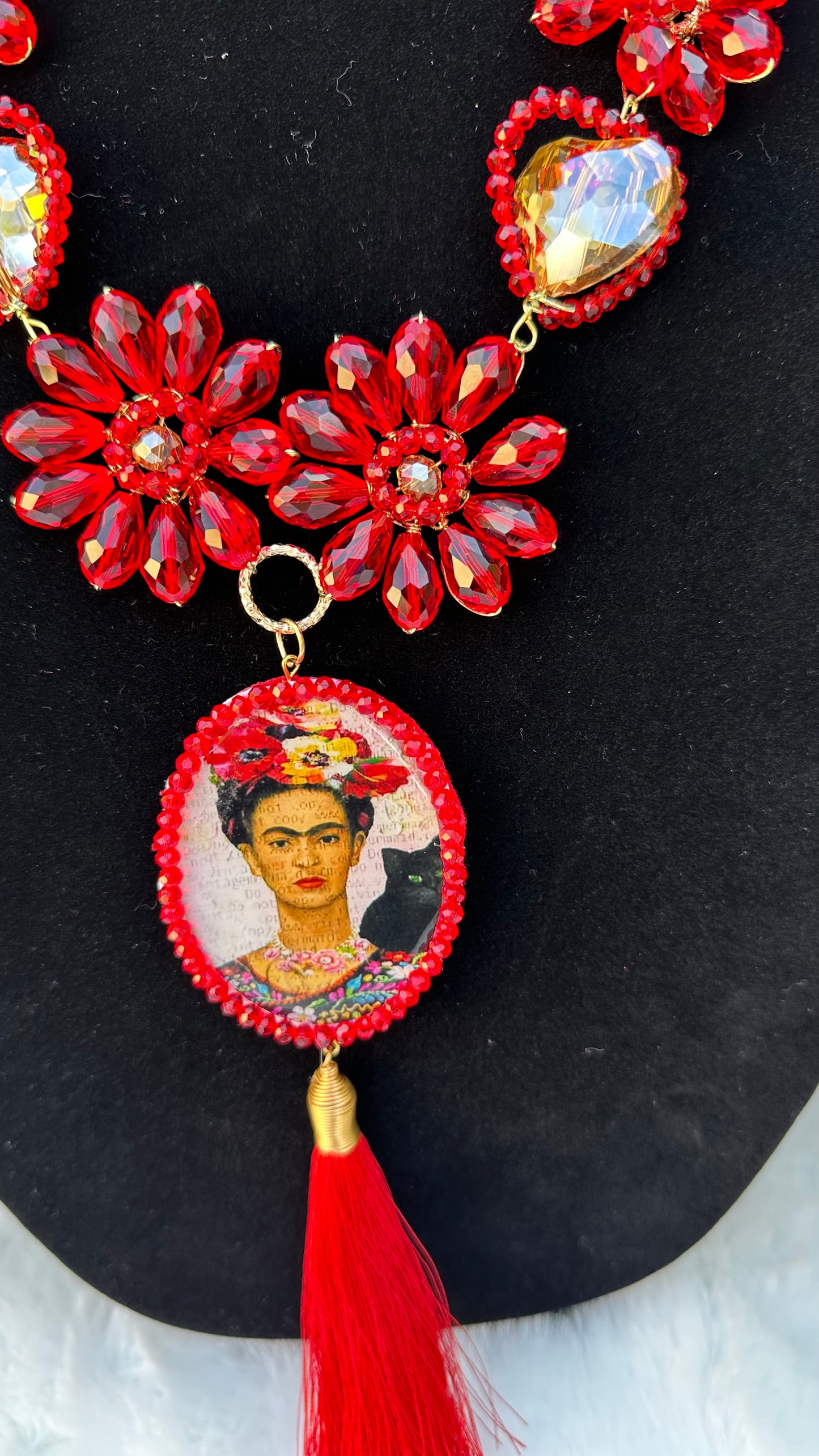 Red Frida Necklace