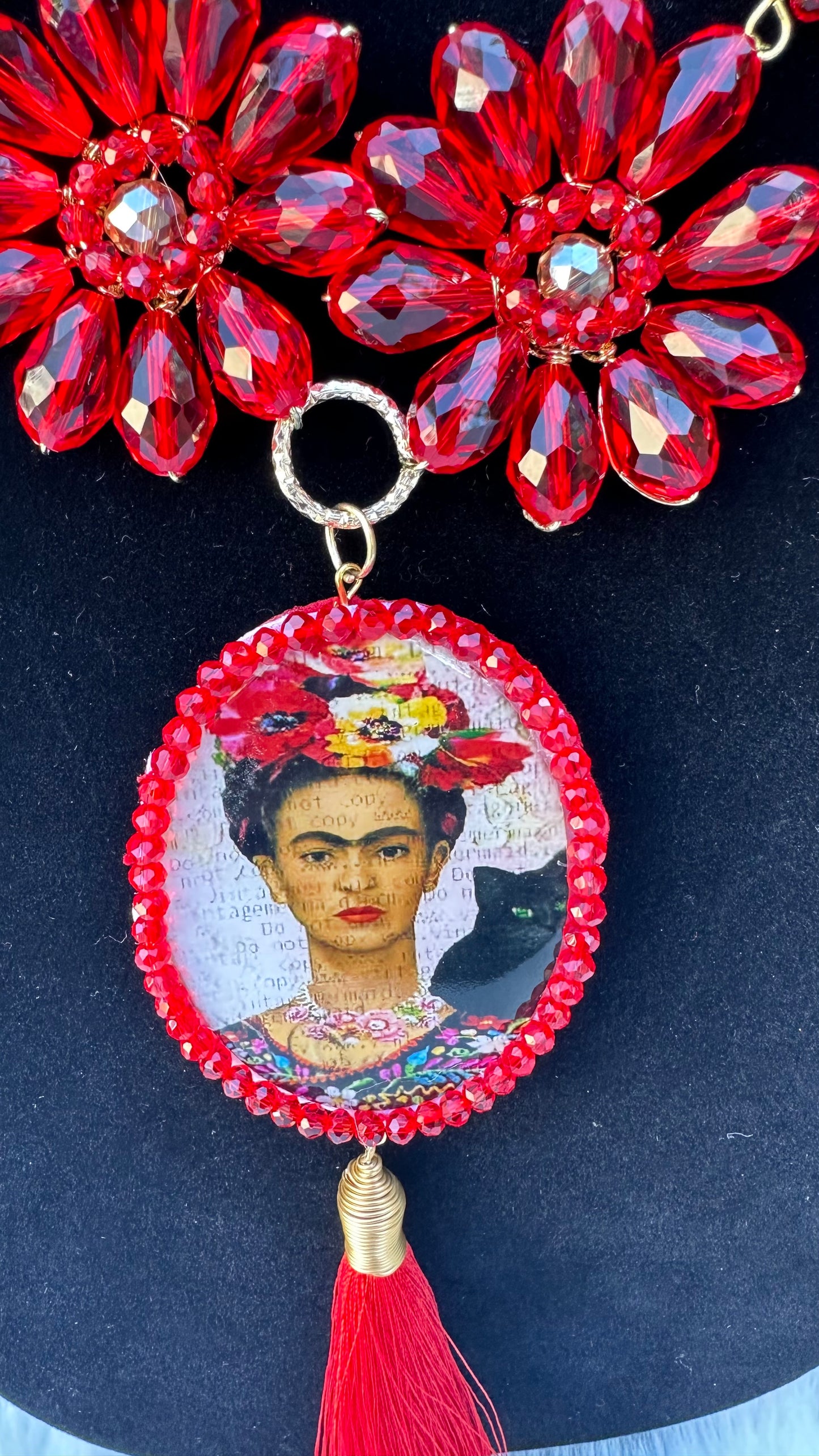 Red Frida Necklace