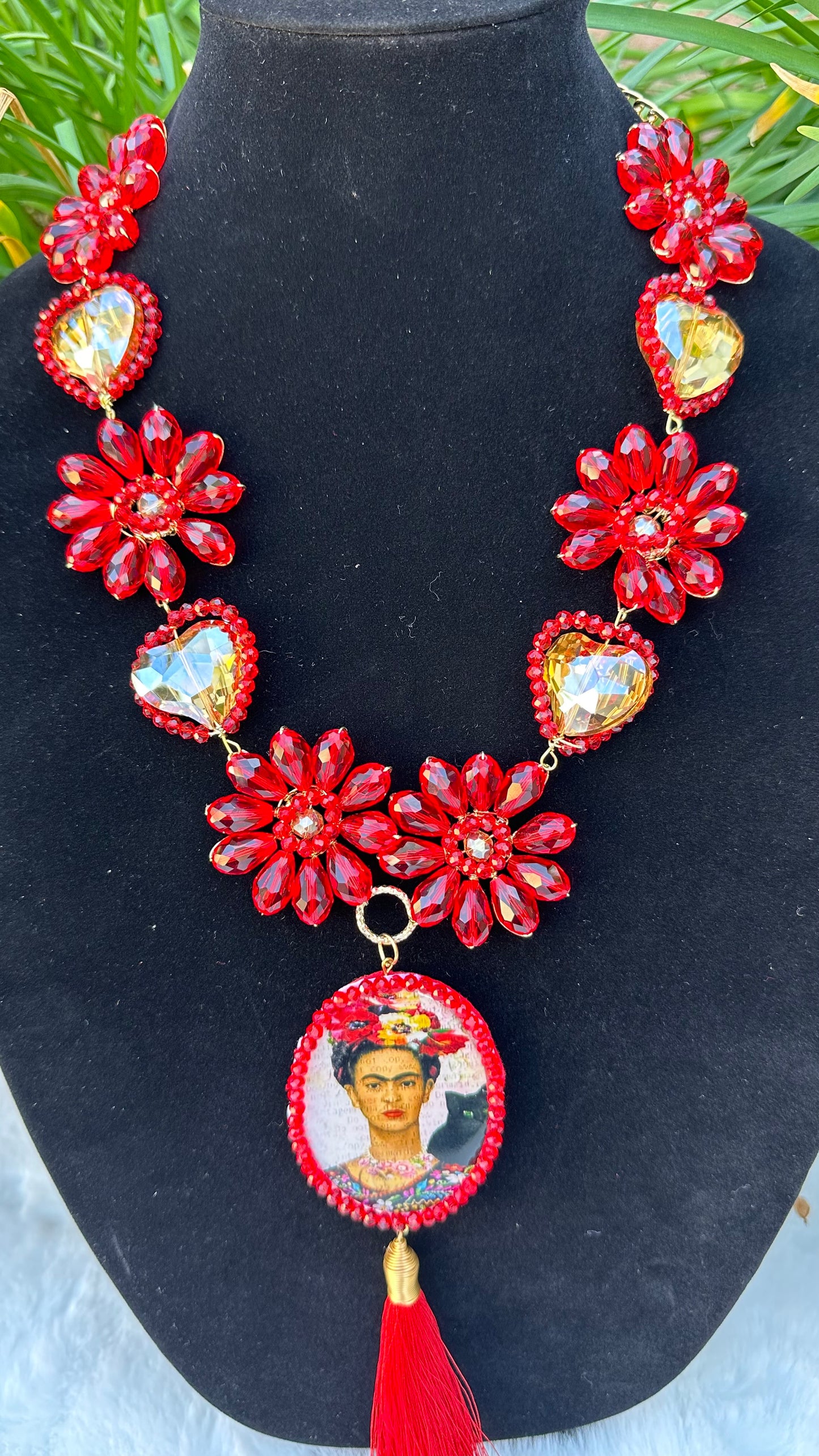 Red Frida Necklace