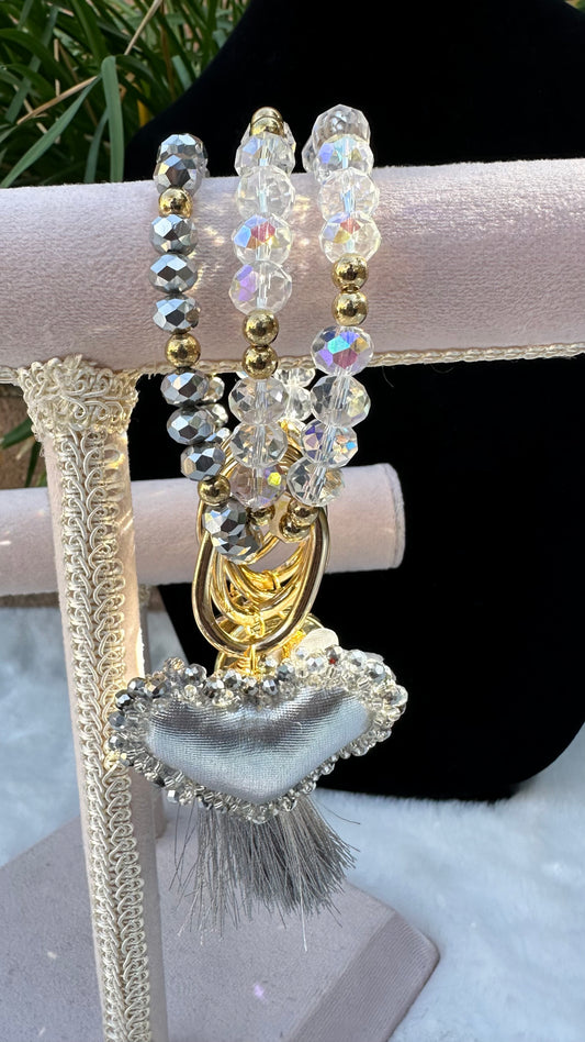Silver Fin de Semana Bracelet Set