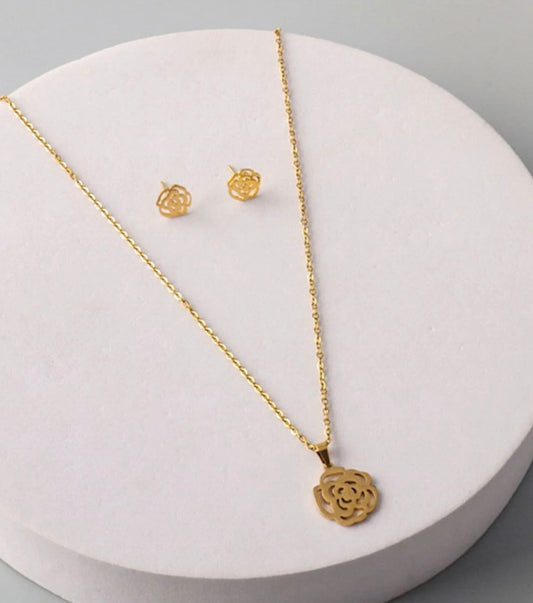 Rose necklace