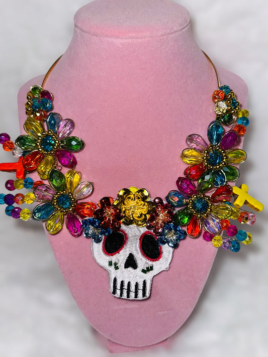 Sugar skull necklace