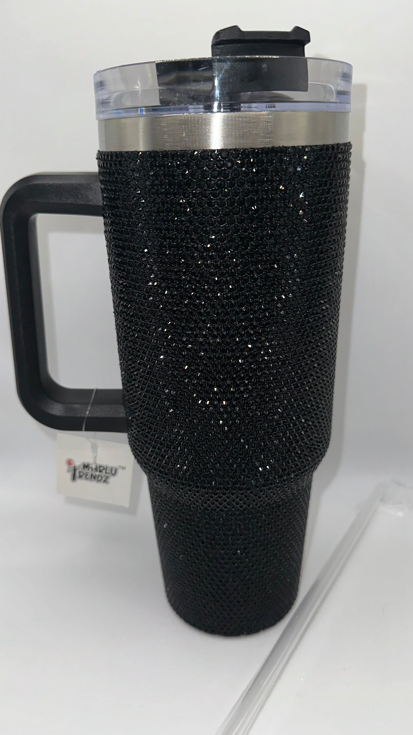 Black Rhinestones Tumbler