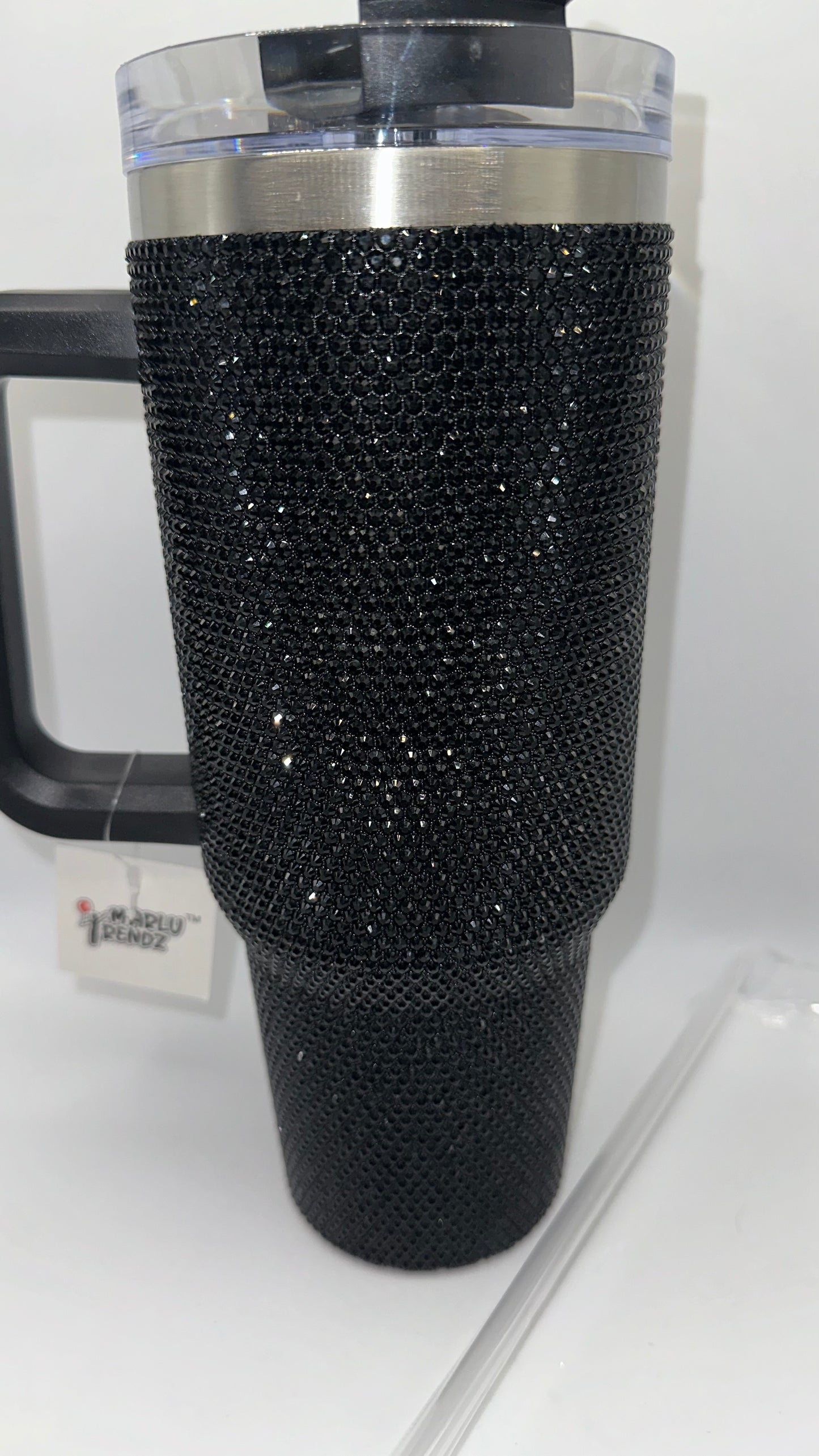 Black Rhinestones Tumbler