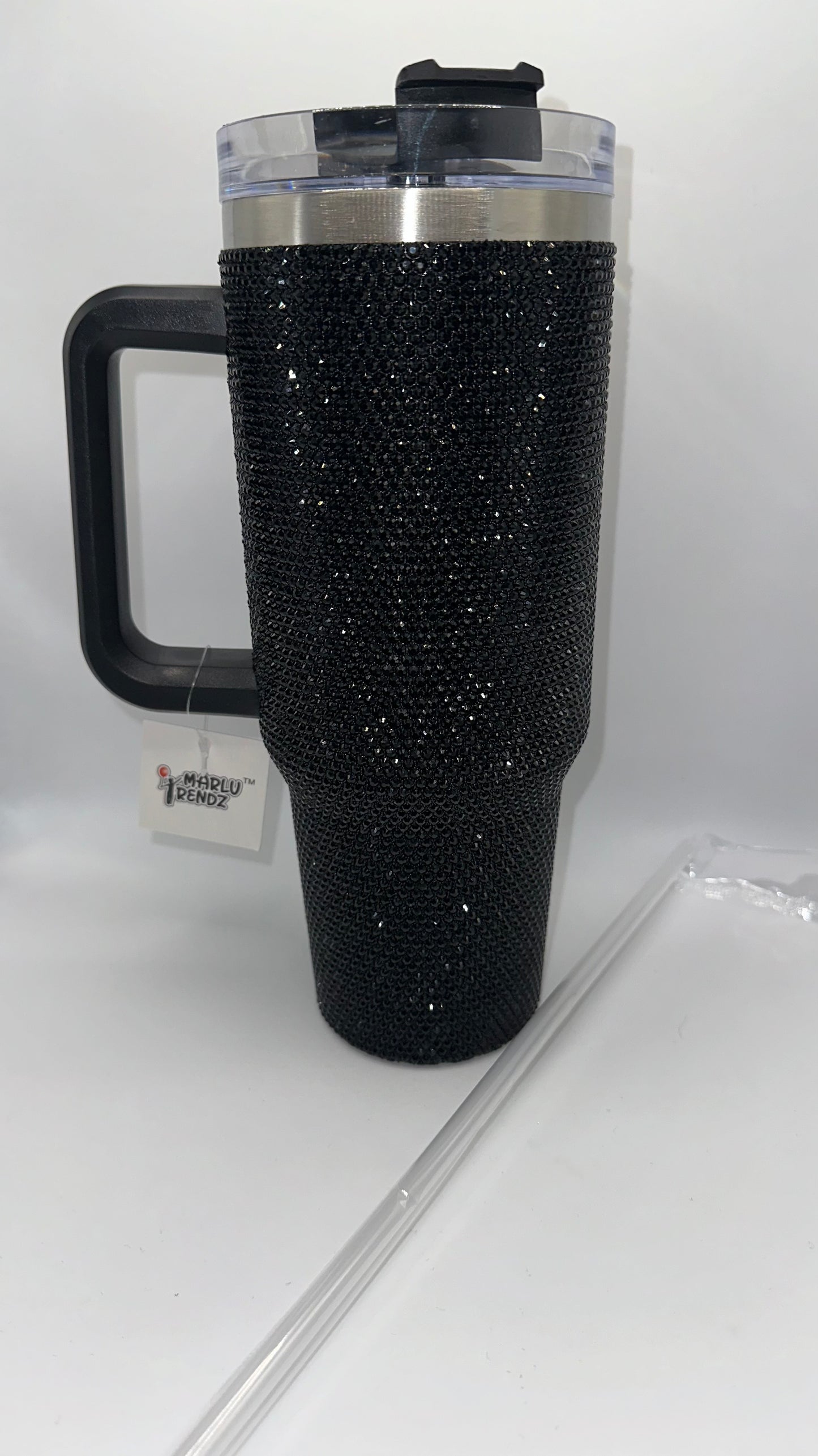 Black Rhinestones Tumbler