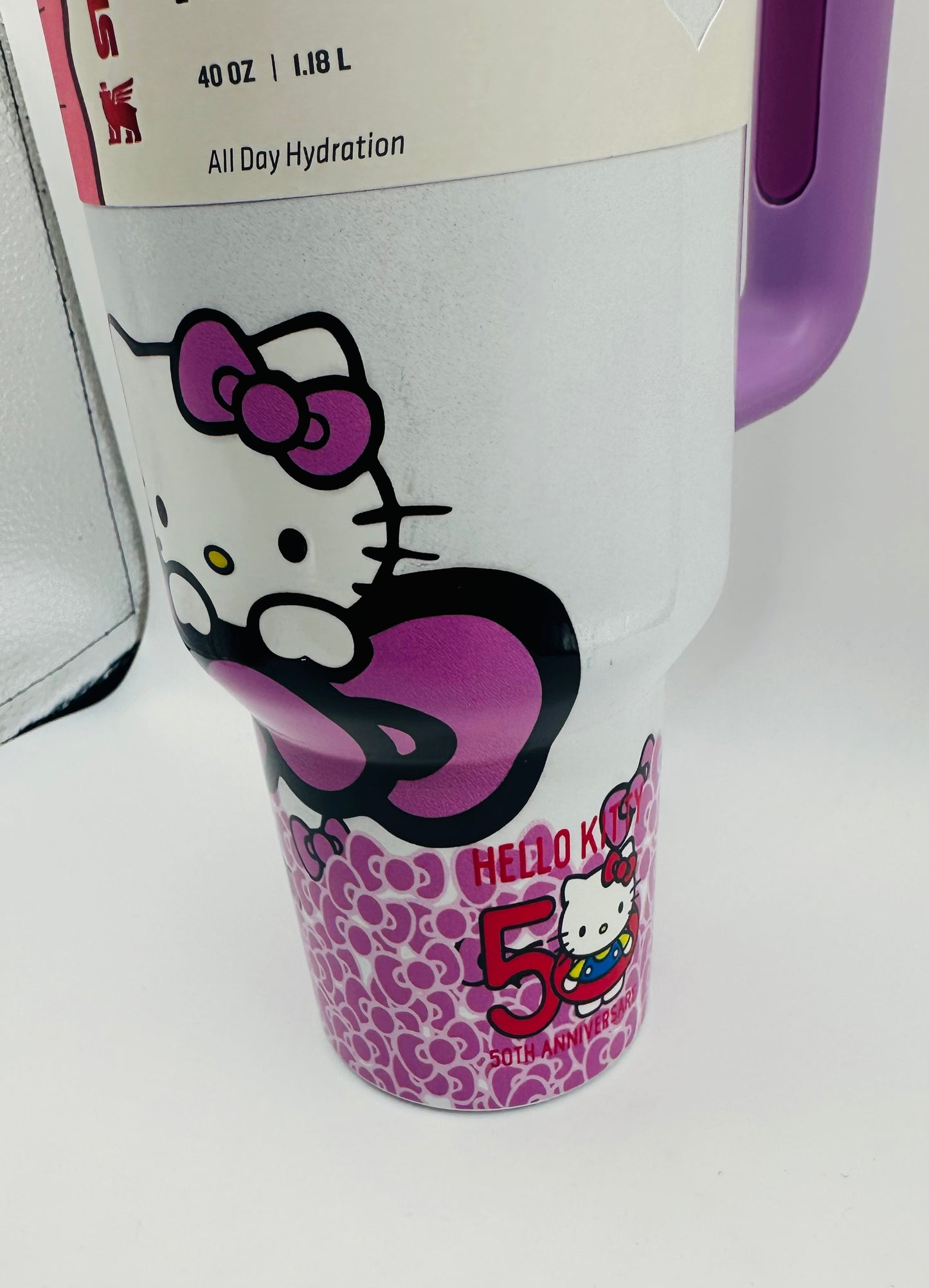 Purple/White Chrome Hello Kitty Tumbler