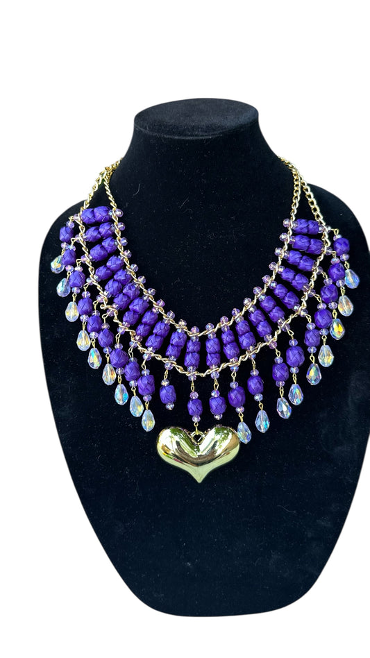 Purple Palma Necklace
