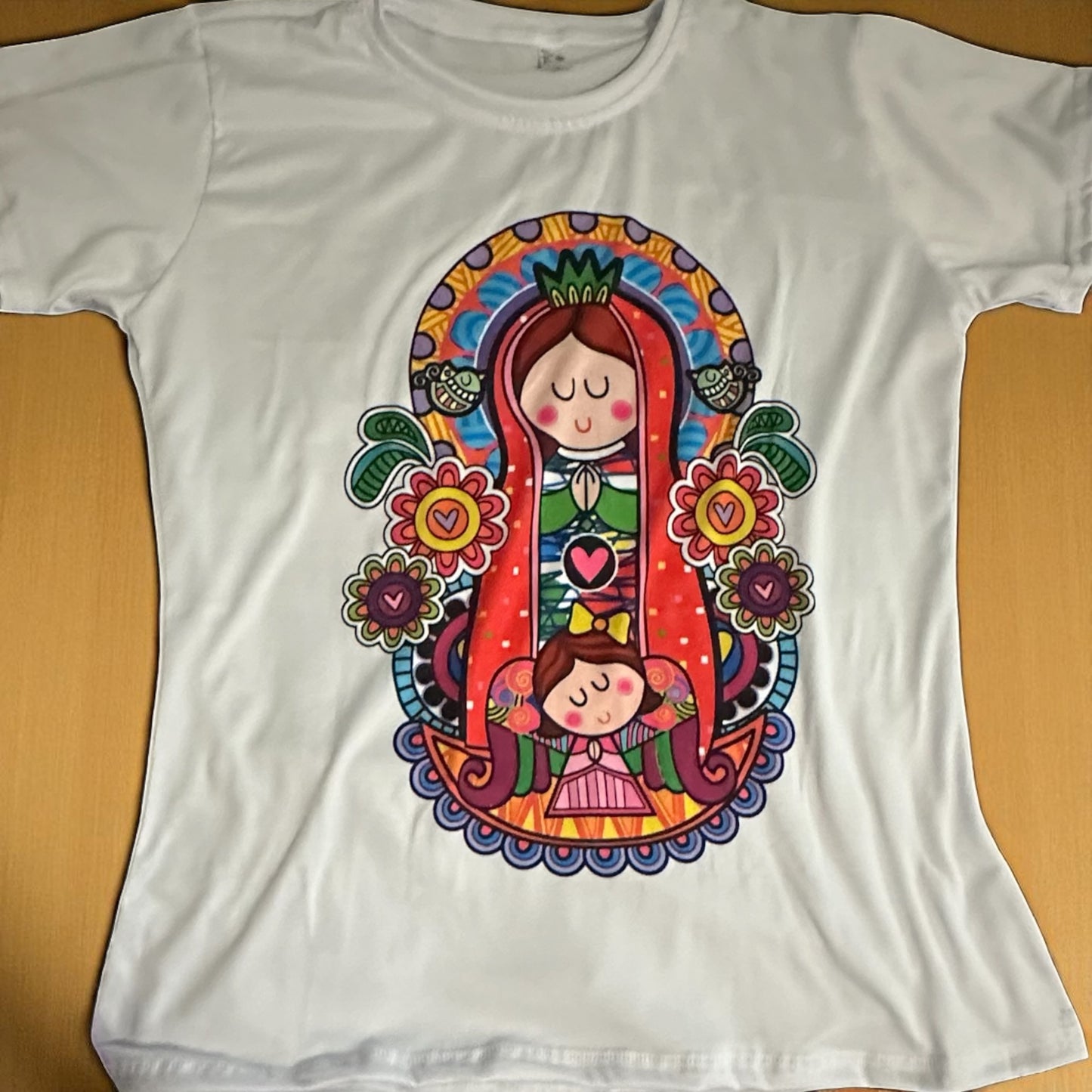 Virgencita con corazones Pijama